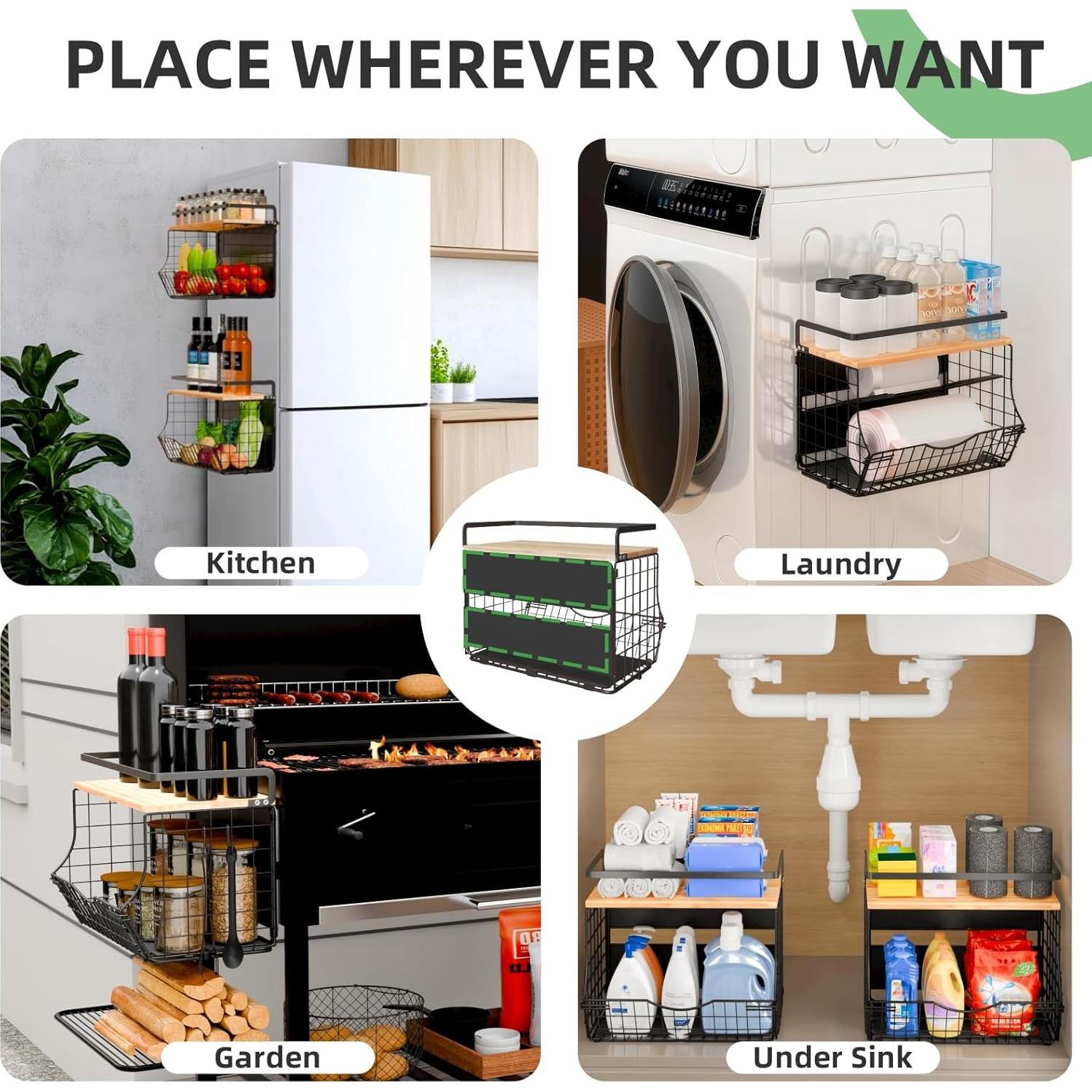 Estante Magnético NRSVIAN 3 Niveles con Divisor Ajustable 15kg