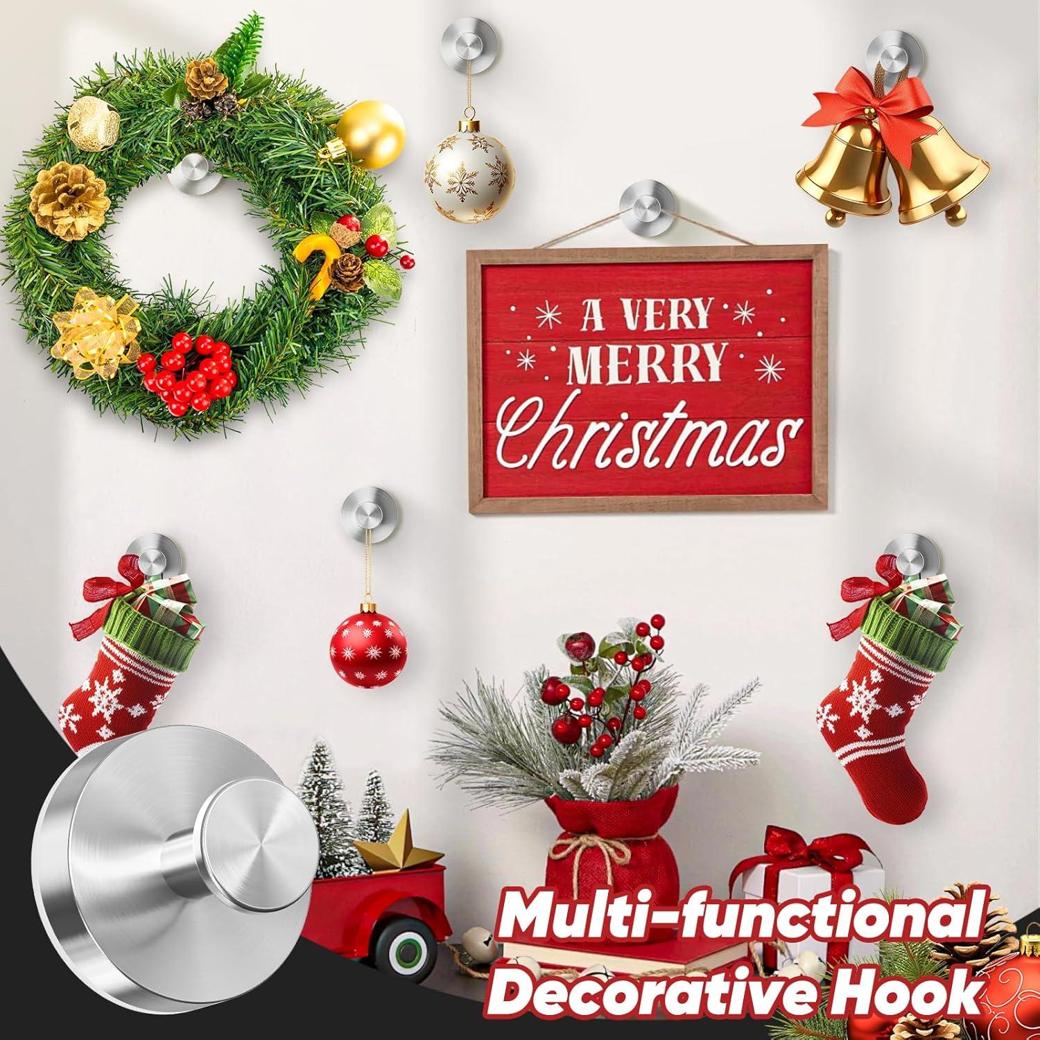 Ganchos de Ventosa para Ducha MOTAIPEAK - 2 Piezas Plata