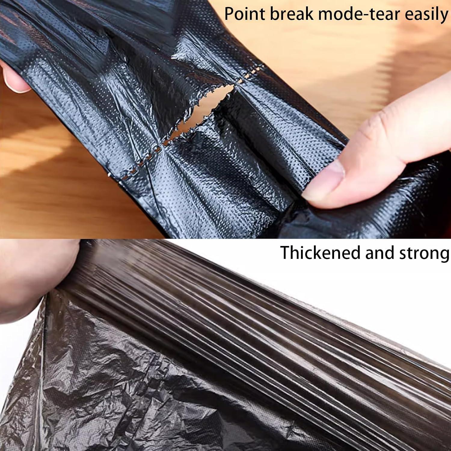 Mini Bolsas de Basura Fuertes GWZiehory 0.5 Gal 300 Cuentas Negro