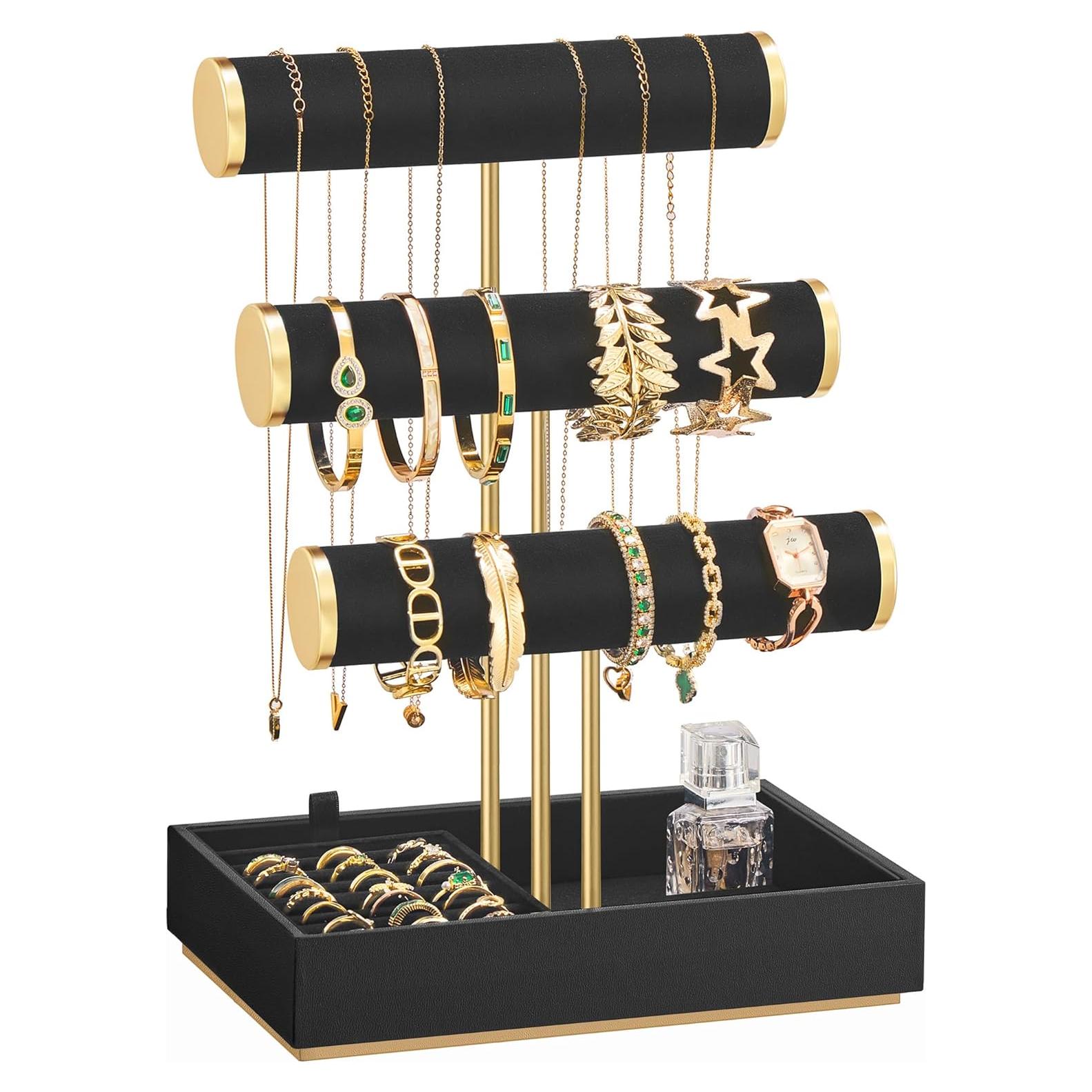 Soporte para Pulseras SONGMICS con 5 Secciones y Terciopelo