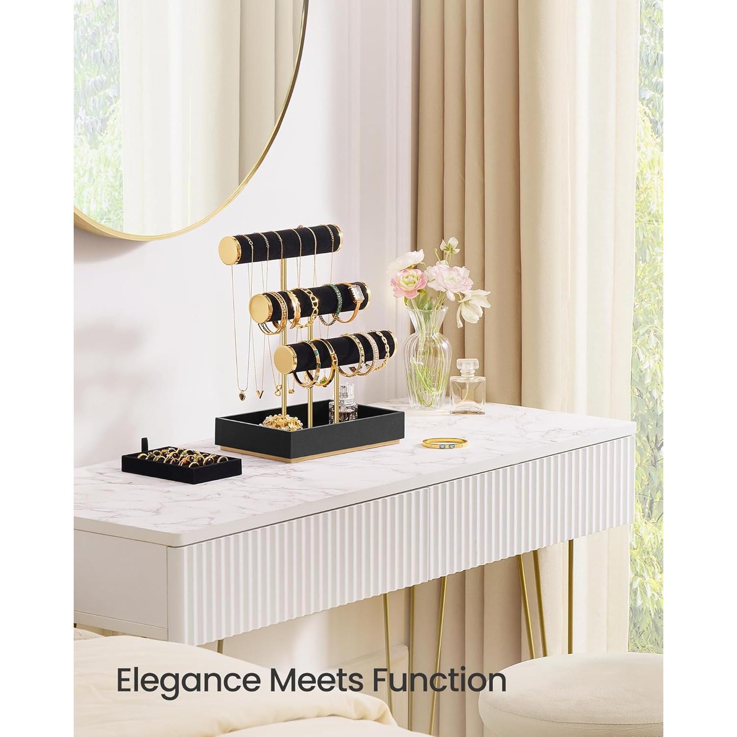 Soporte para Pulseras SONGMICS con 5 Secciones y Terciopelo