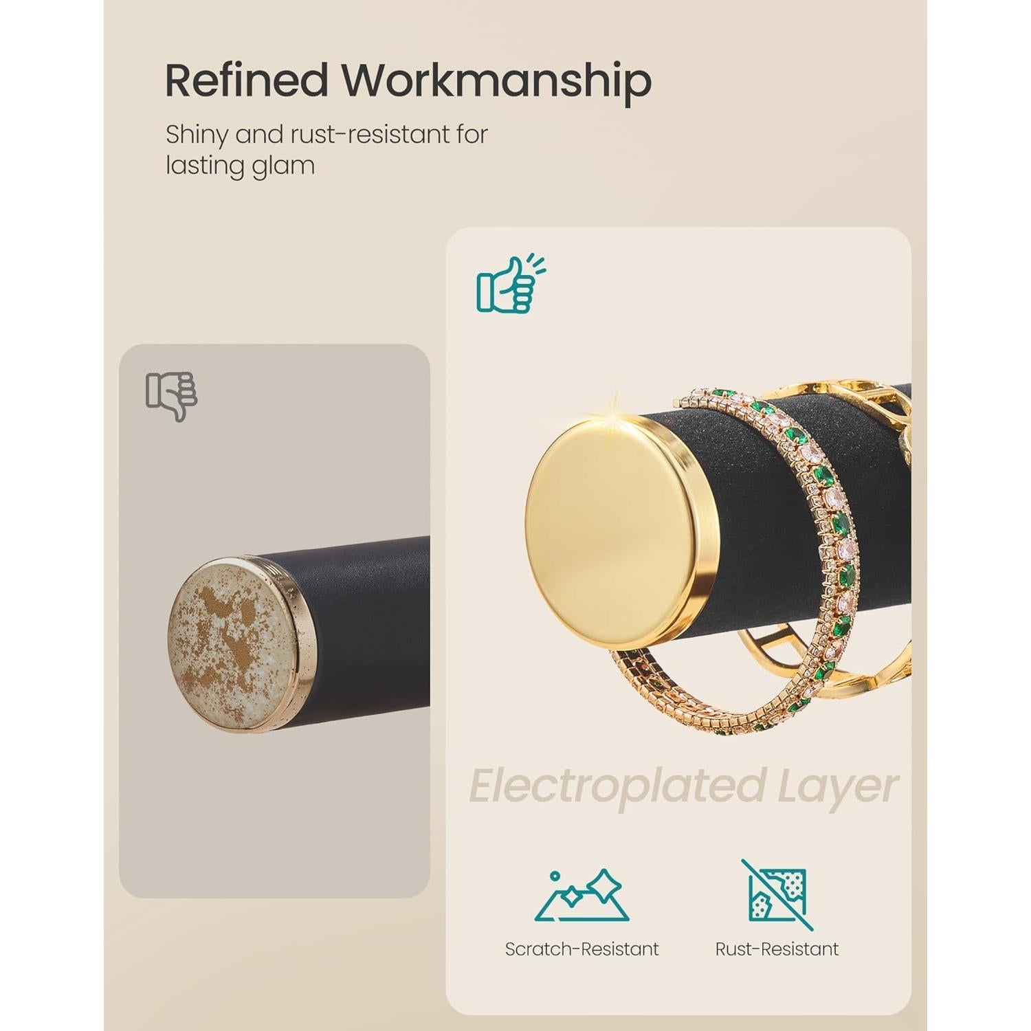 Soporte para Pulseras SONGMICS con 5 Secciones y Terciopelo