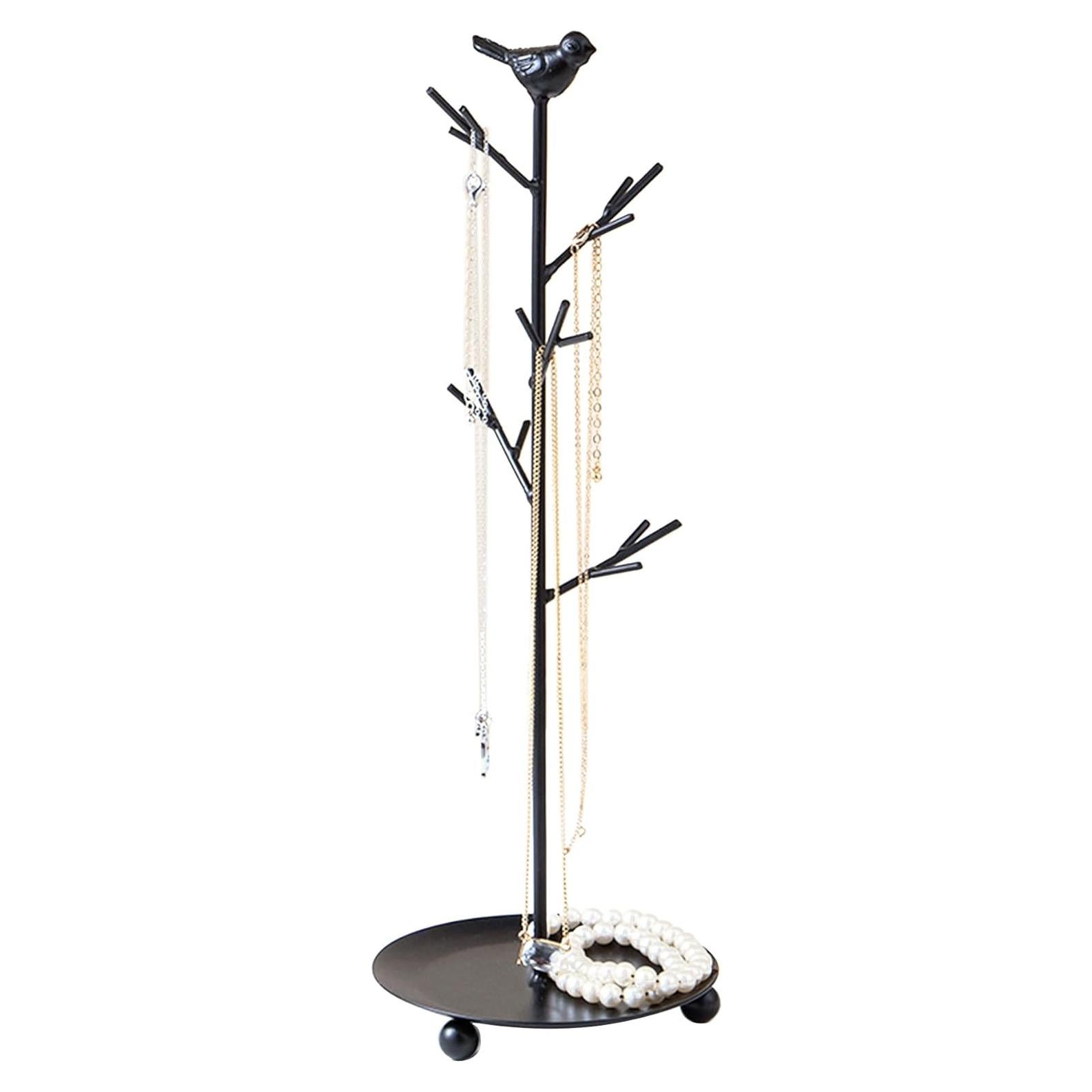 Organizador de Joyas Half Room Árbol Negro 37 cm Desmontable