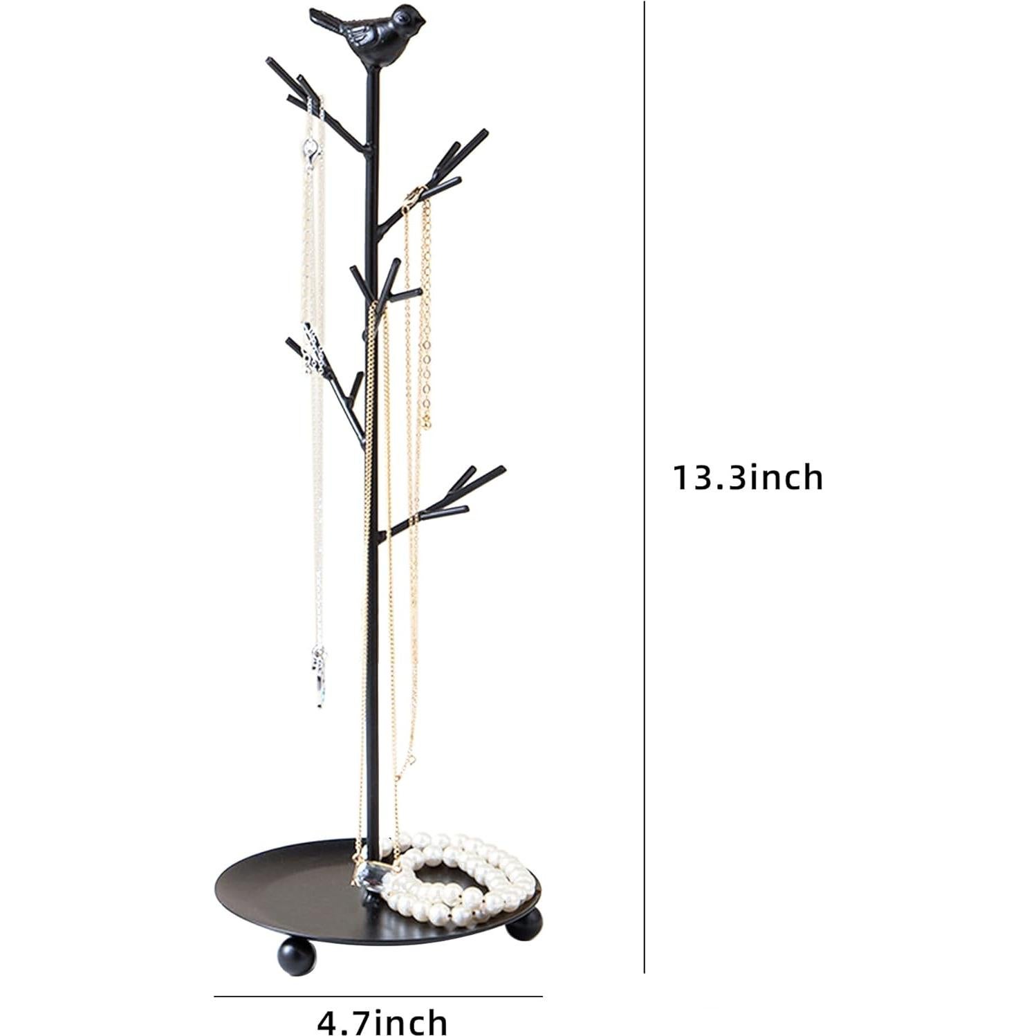 Organizador de Joyas Half Room Árbol Negro 37 cm Desmontable
