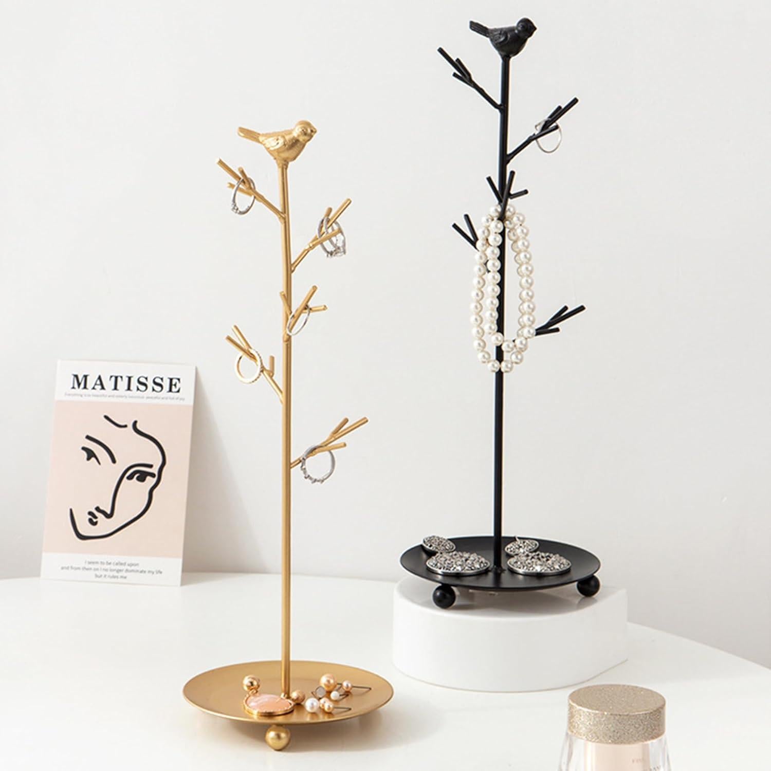 Organizador de Joyas Half Room Árbol Negro 37 cm Desmontable