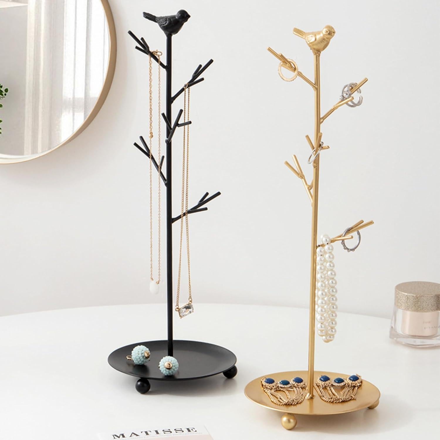 Organizador de Joyas Half Room Árbol Negro 37 cm Desmontable
