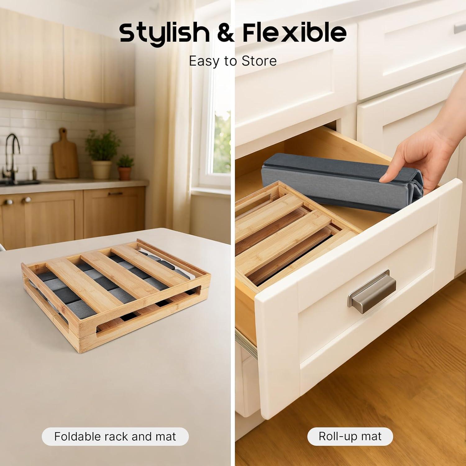 Alfombrilla de Secado de Platos ArtyCozy 61x41 cm Plegable