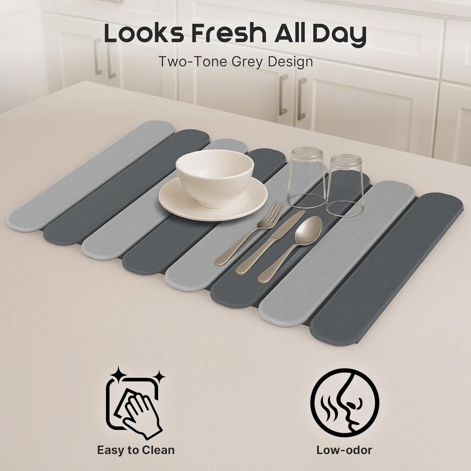 Alfombrilla de Secado de Platos ArtyCozy 61x41 cm Antideslizante