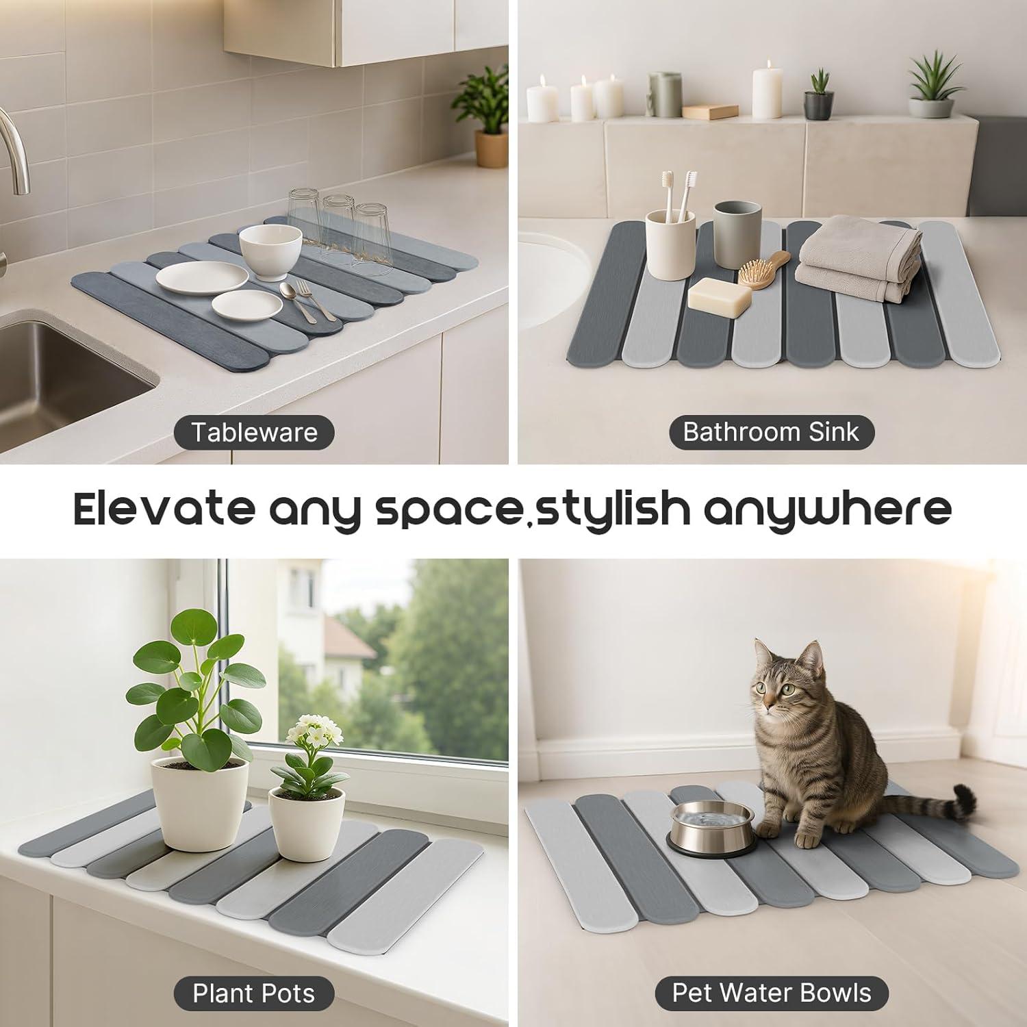 Alfombrilla de Secado de Platos ArtyCozy 61x41 cm Antideslizante