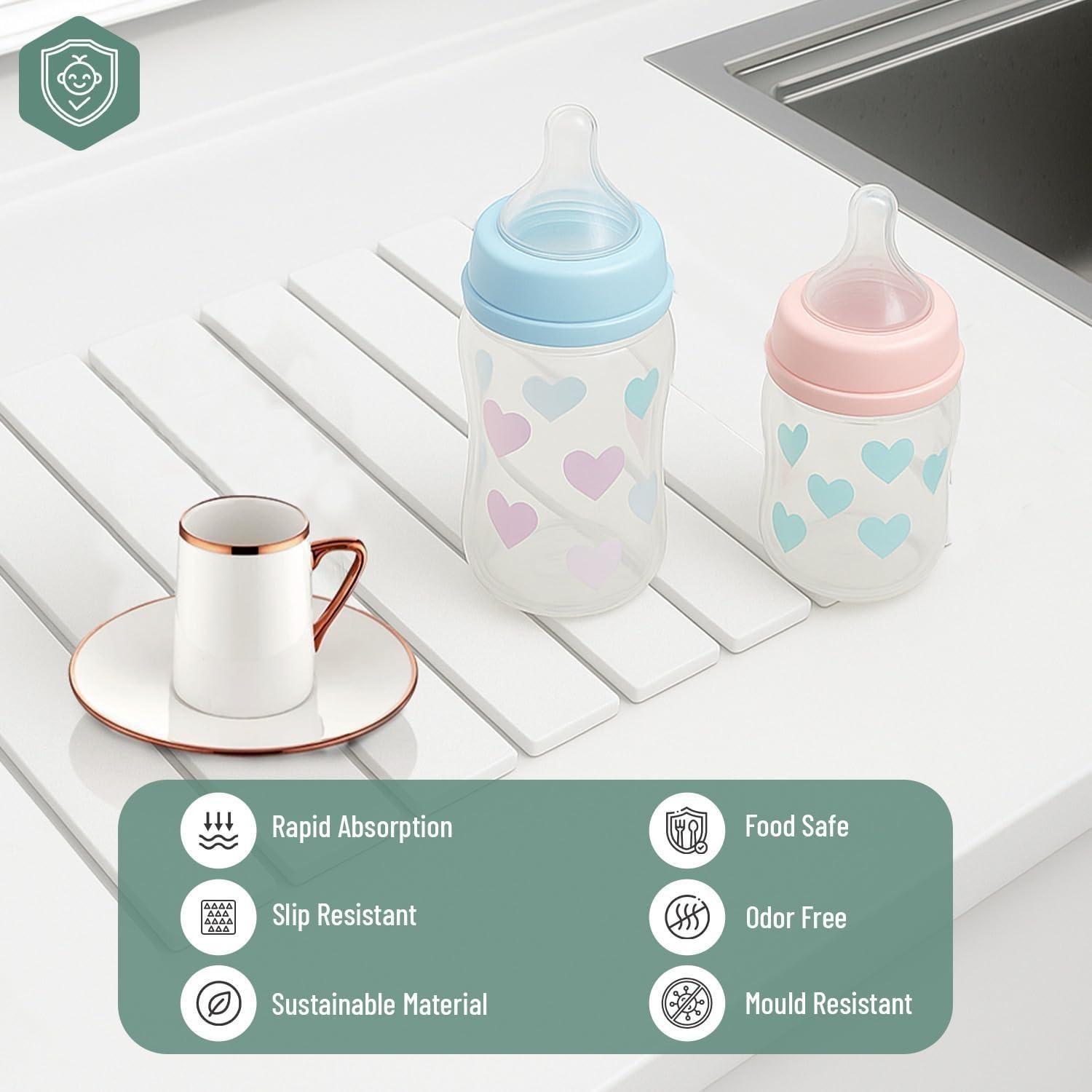 Alfombrilla de Secado de Piedra Ambrint Mediana 40.64x30.48cm