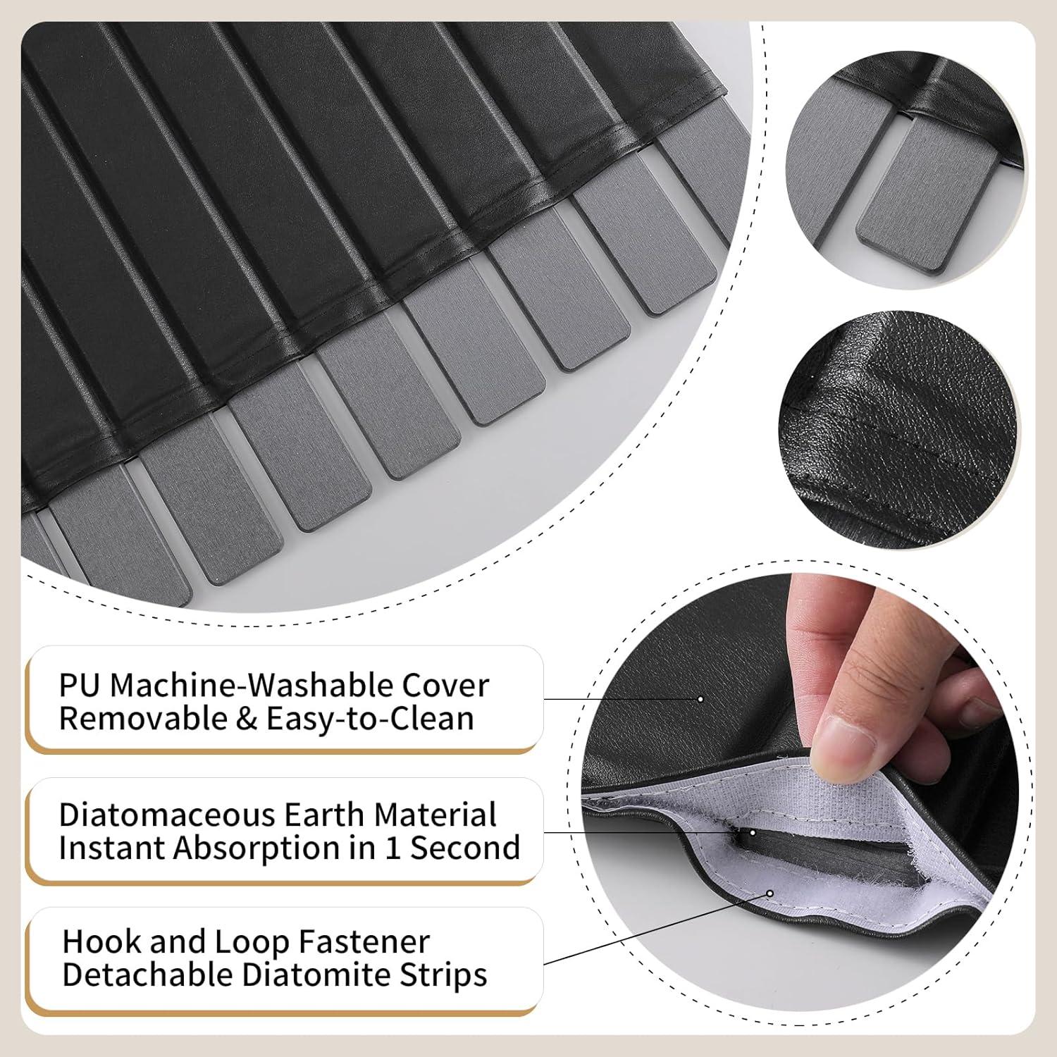 Alfombrilla de Secado de Piedra Plegable imgrose 61x41cm Absorbente