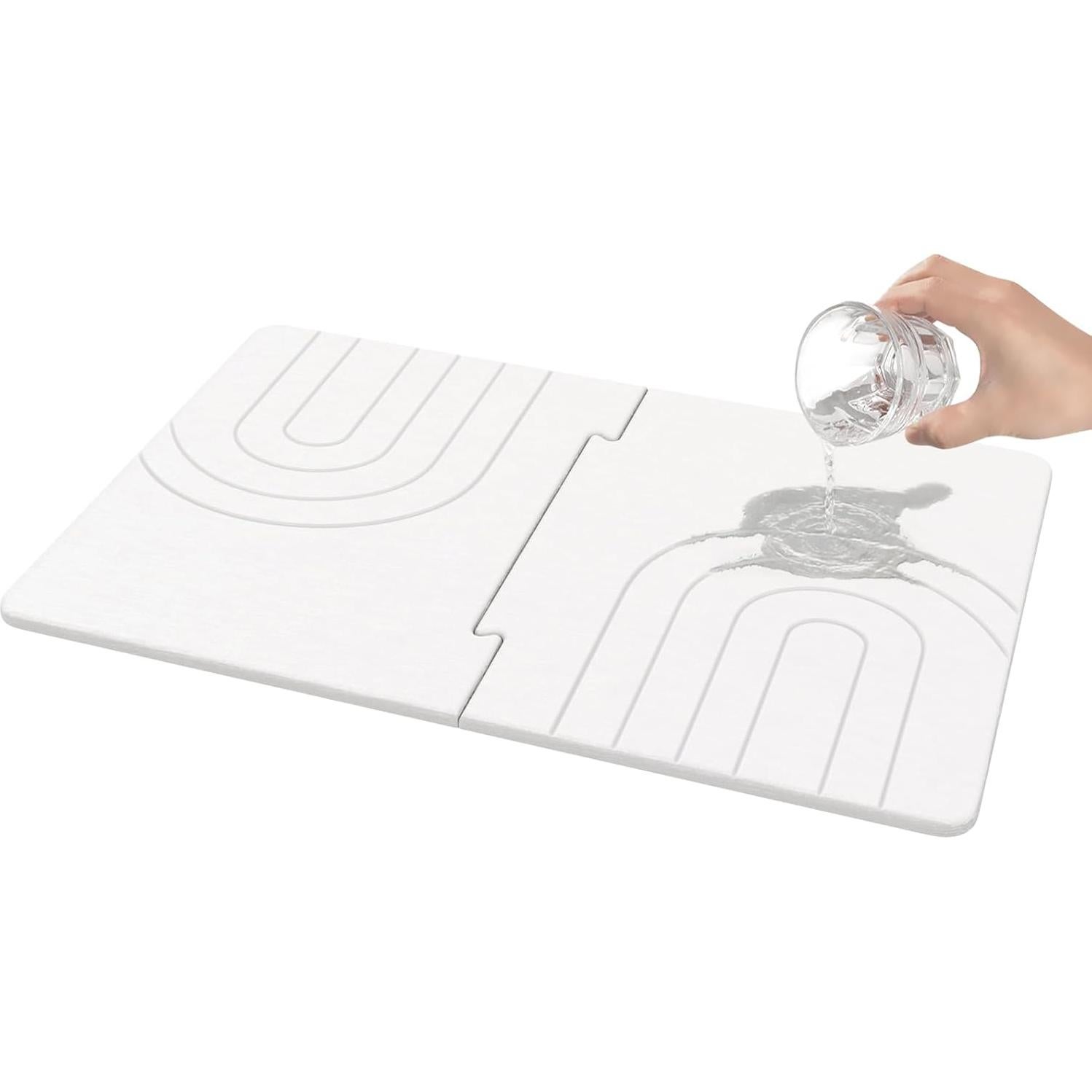 Alfombrilla de Secado de Piedra Luxspire 61x40 cm Antideslizante