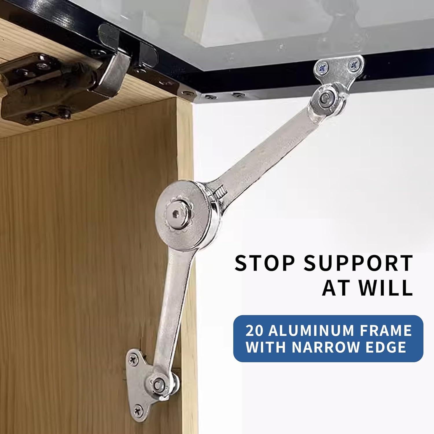 Bisagra de Soporte de Tapa XBLWIN 2 Piezas 18.14kg Plata