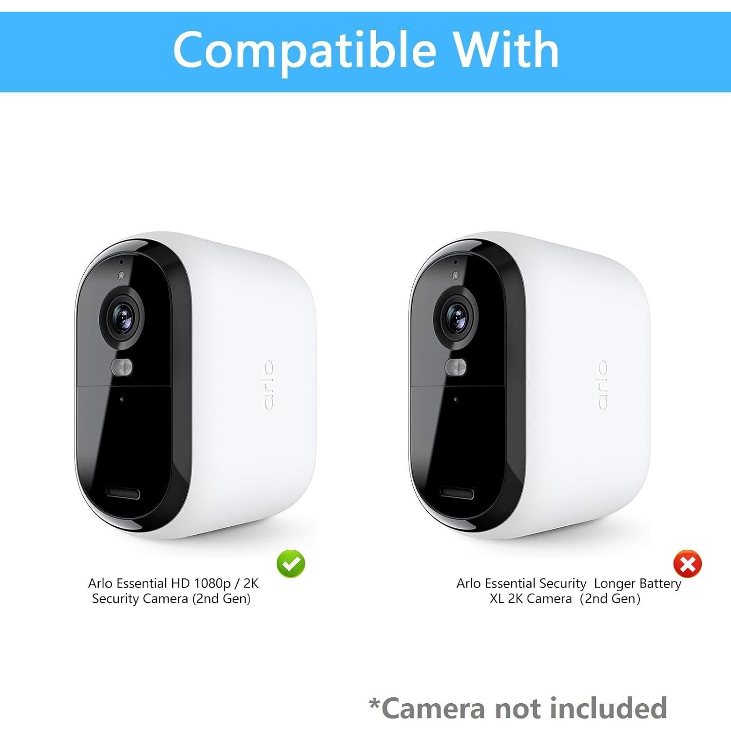 Funda de Silicona Impermeable OkeMeeo para Arlo Essential 2da Generación