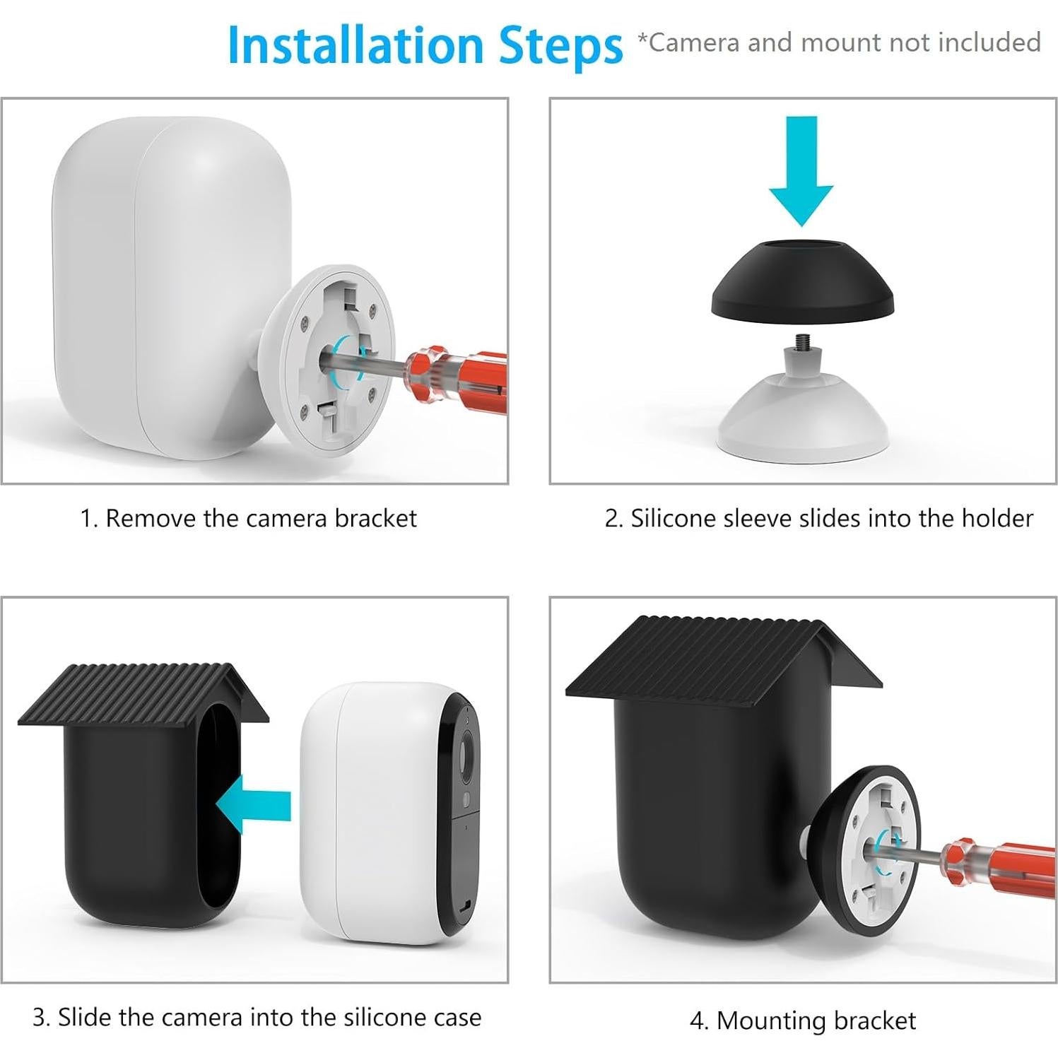 Funda de Silicona Impermeable OkeMeeo para Arlo Essential 2da Generación