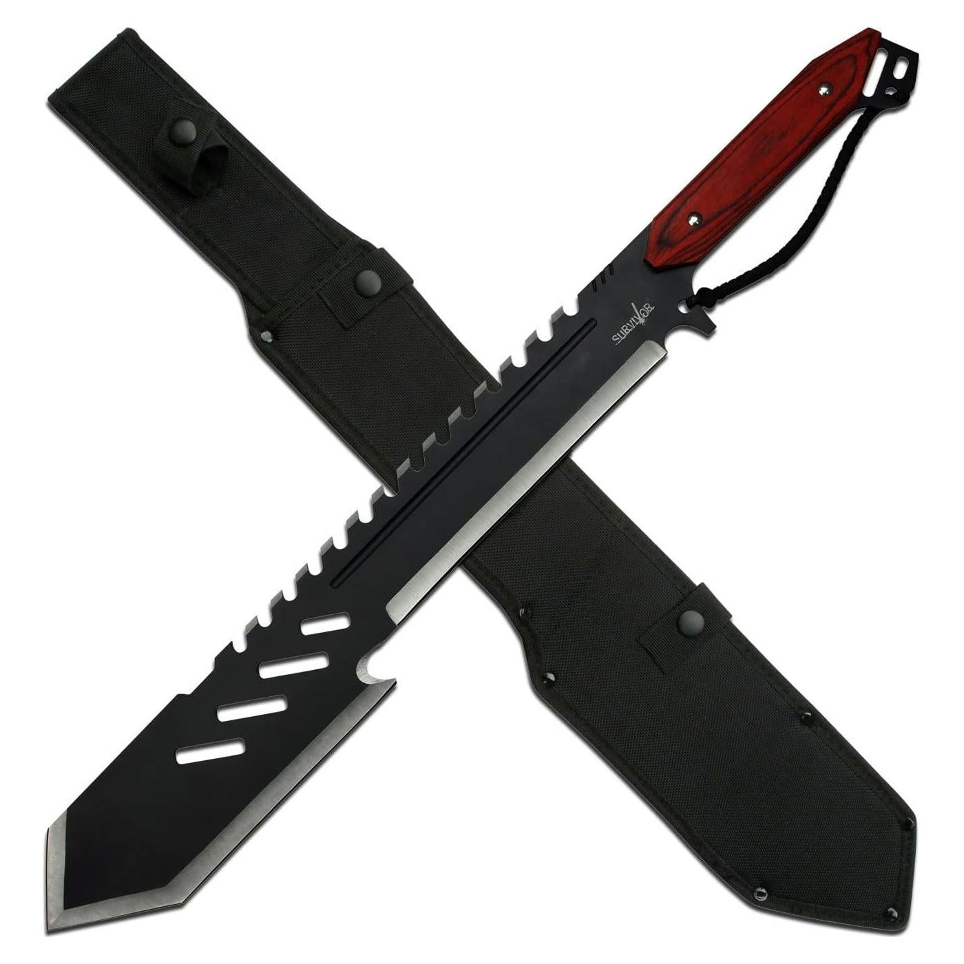 Machete Superviviente SV-MHT004BK - Acero Inoxidable 48.26 cm