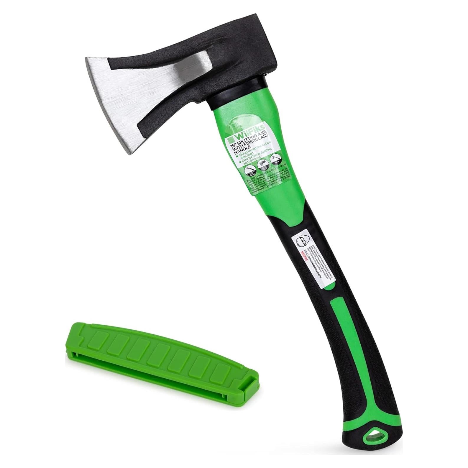 Hacha de Camping WilFiks 15" (38.1 cm) Acero Carbono Ergonomica