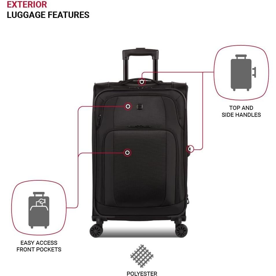 Maleta Expandible Suave SwissGear Sion II 67.95cm Negra