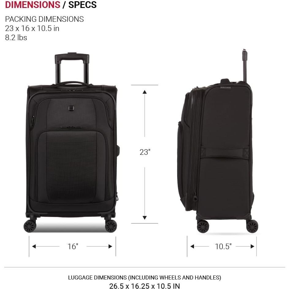 Maleta Expandible Suave SwissGear Sion II 67.95cm Negra