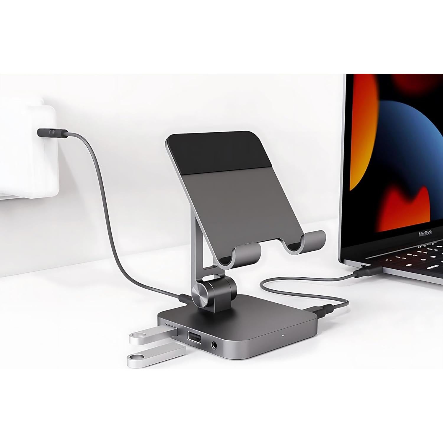 Soporte de Carga USB C 7-en-1 GX con 100W PD y 4K HDMI