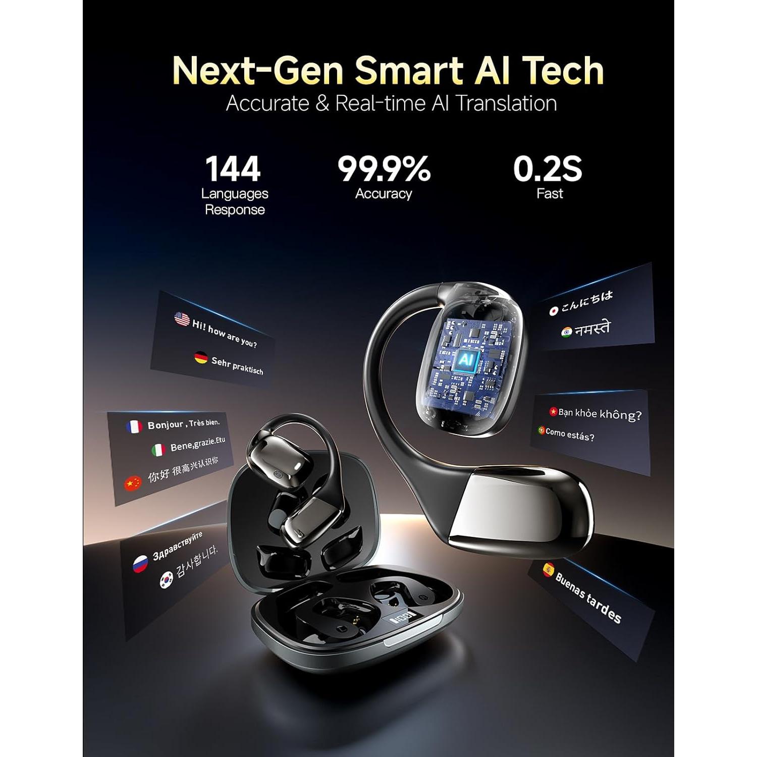 Auriculares Traductores Inalámbricos JOYHOOD AI 144 Idiomas