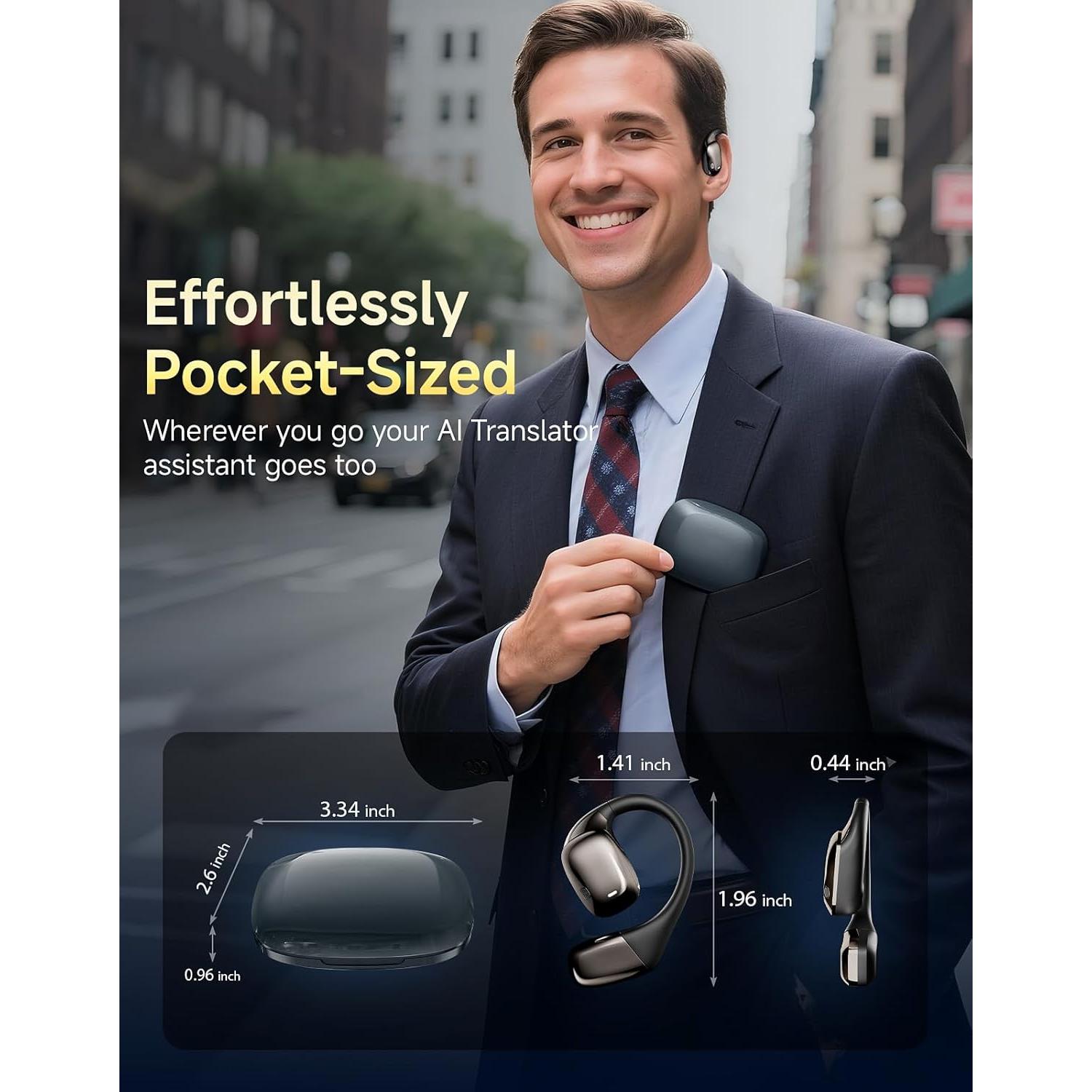 Auriculares Traductores Inalámbricos JOYHOOD AI 144 Idiomas