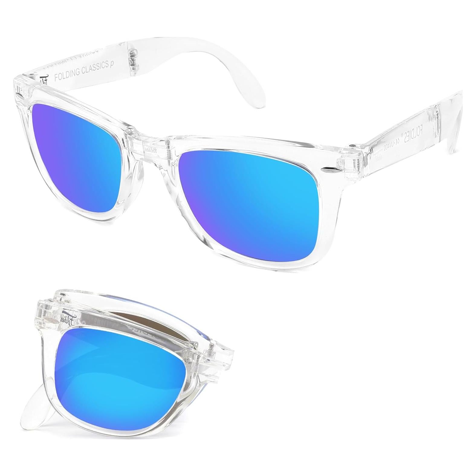 Gafas de sol plegables HepTEK UV400 con estuche de cuero