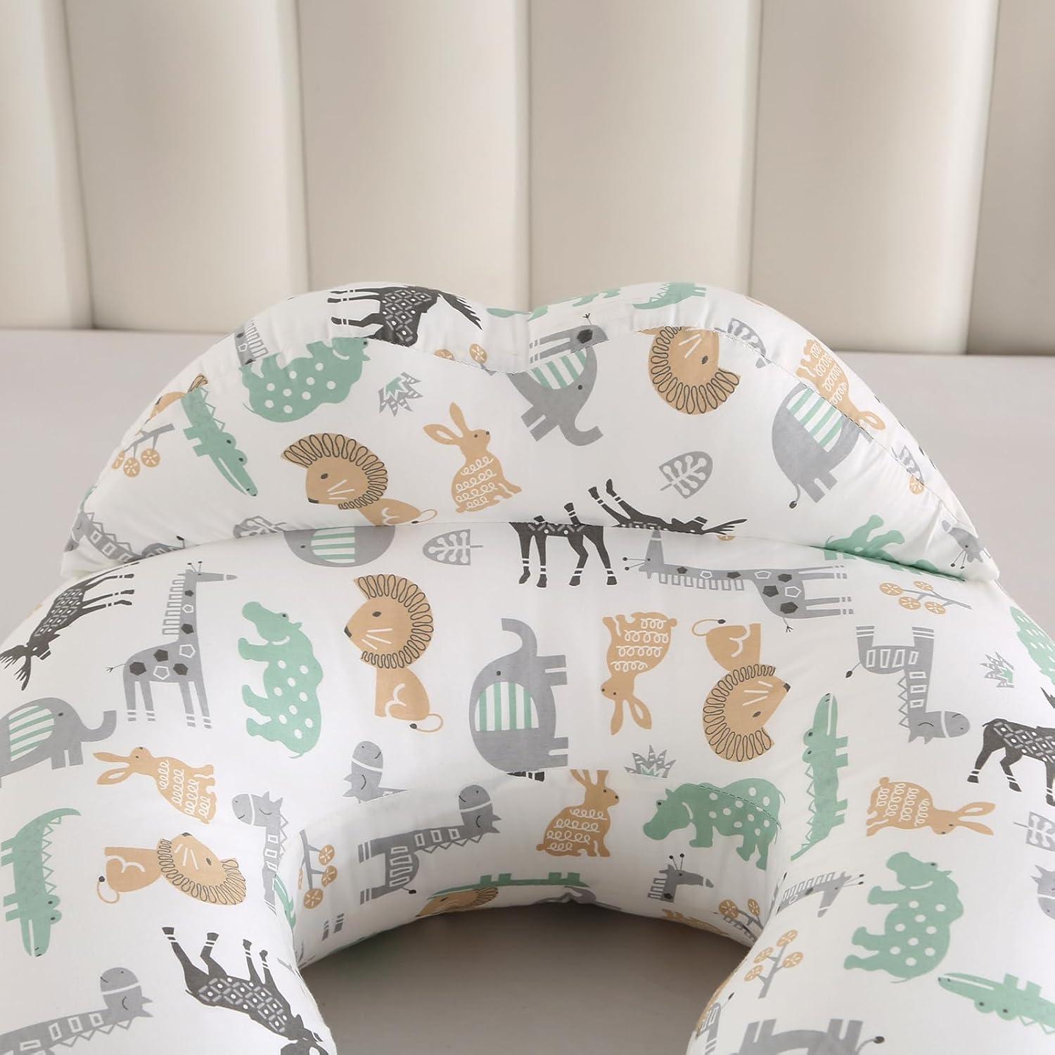 Almohada de Lactancia BATTOP Grande Ajustable 100% Algodón