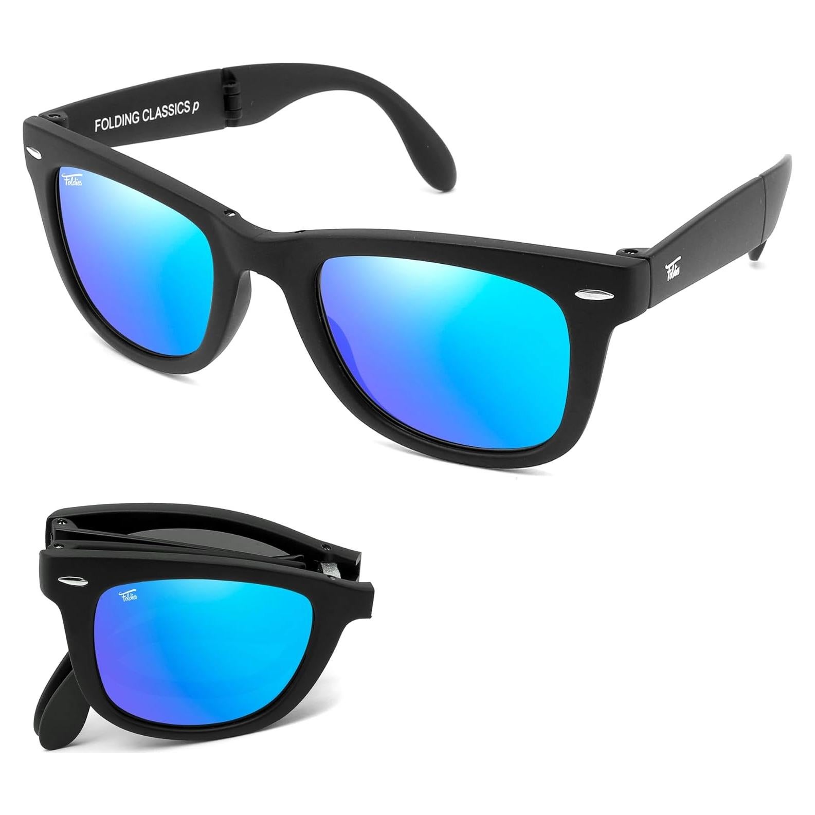 Gafas de sol plegables HepTEK UV400 con estuche de cuero
