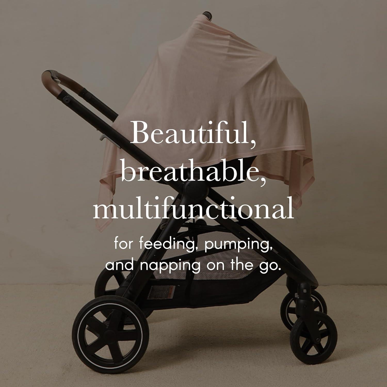 Cubierta de Lactancia Solly Baby Toile Azul, Suave y Transpirable