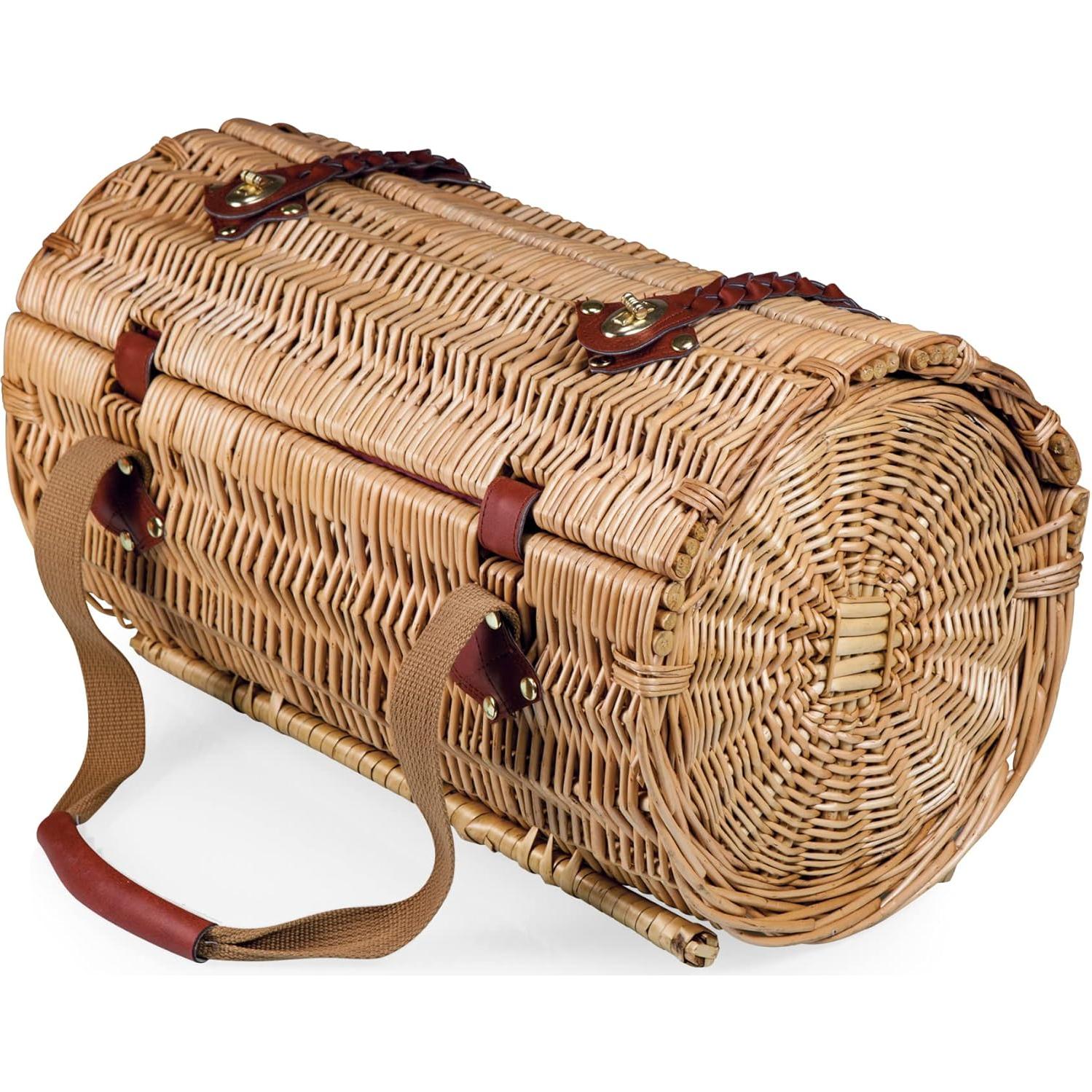 Cesta de Picnic de Vino y Queso Verona Picnic Time - Verde Pino