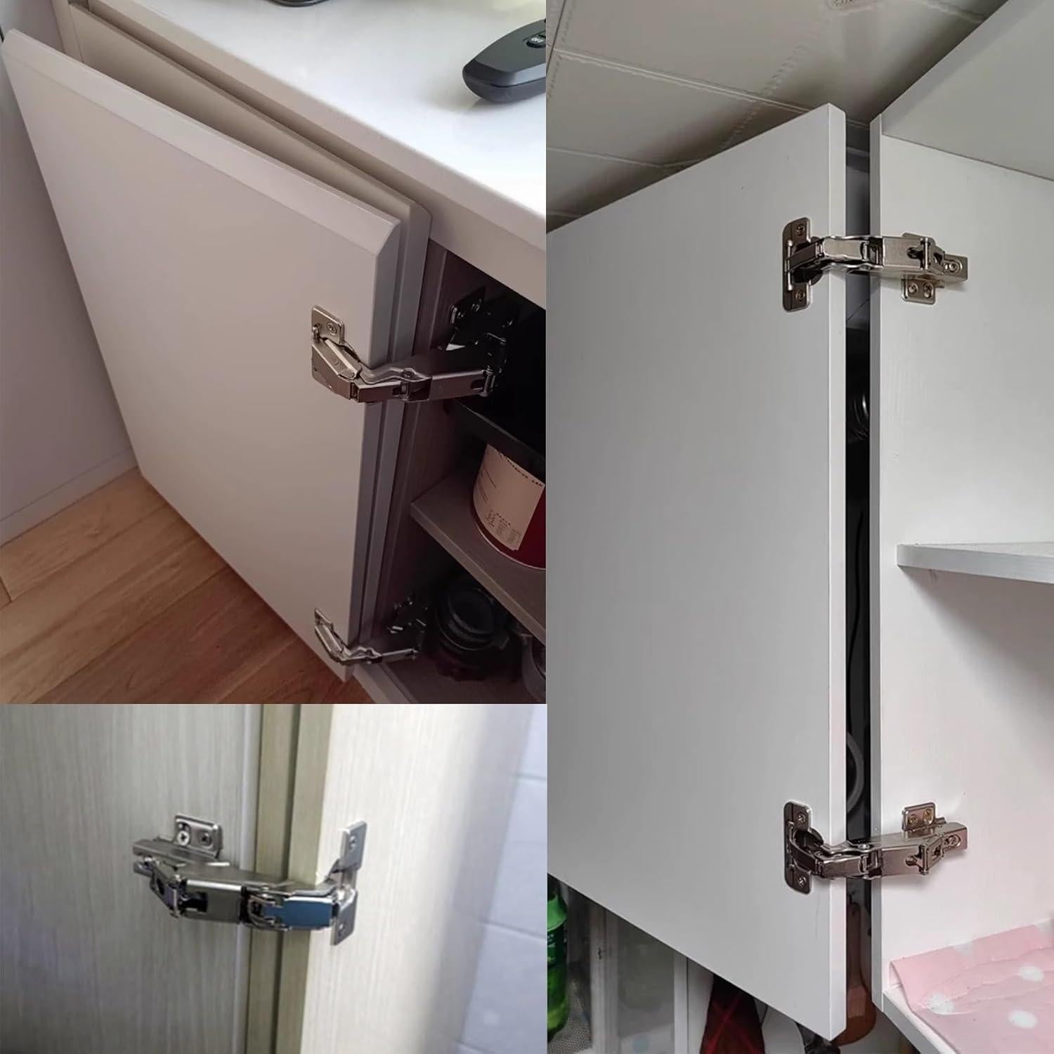 Bisagras de Gabinete Sin Marco Li-TianFeng 180 Grados Cierre Suave