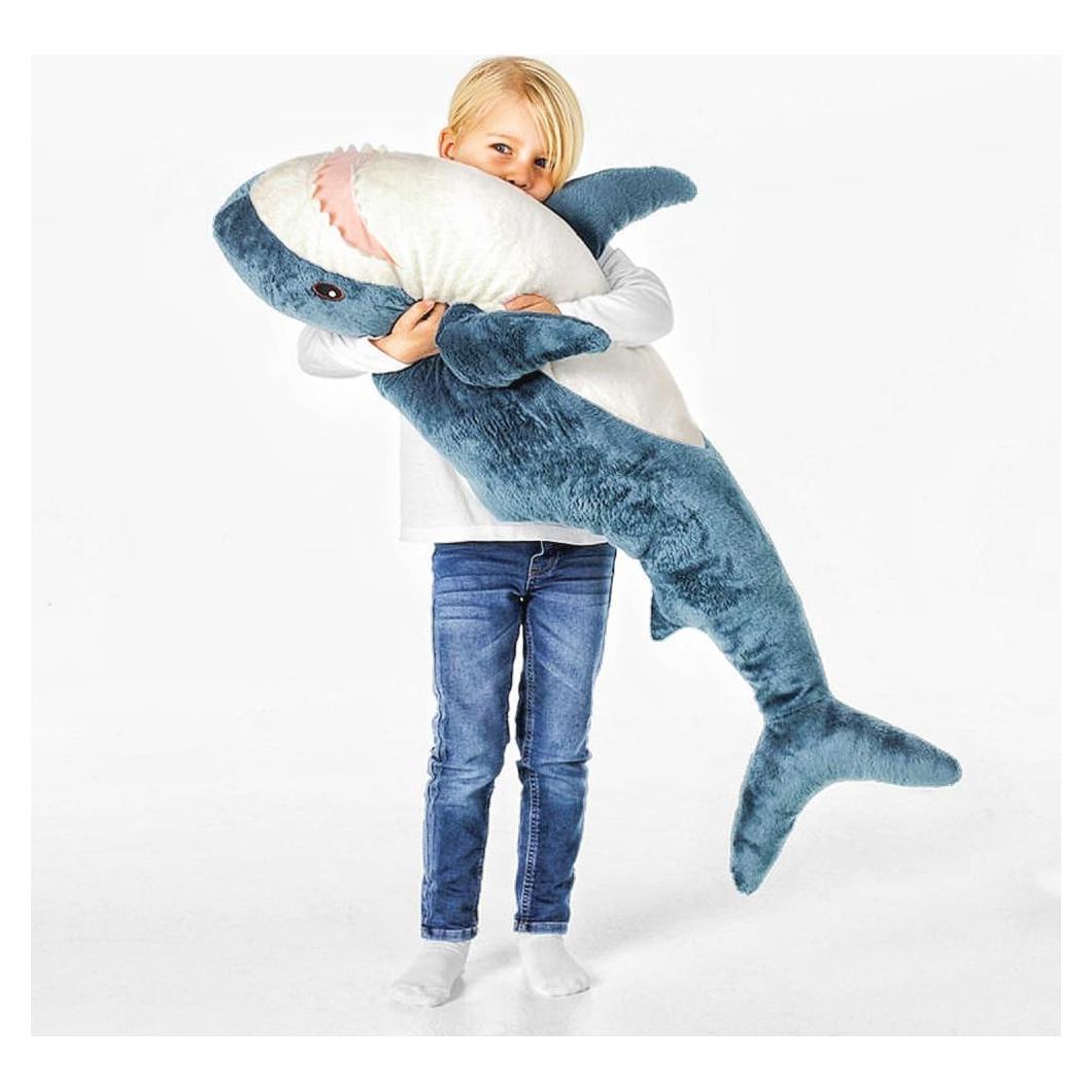 Tiburón Gigante de Peluche XIAOHONG 96 cm Almohada Suave