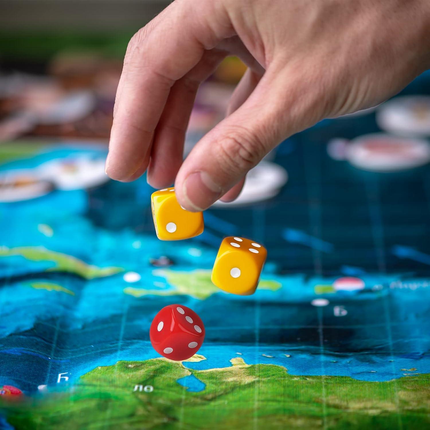 Juego de Dados Sólidos 16mm Attom Tech 50PCS 10 Colores