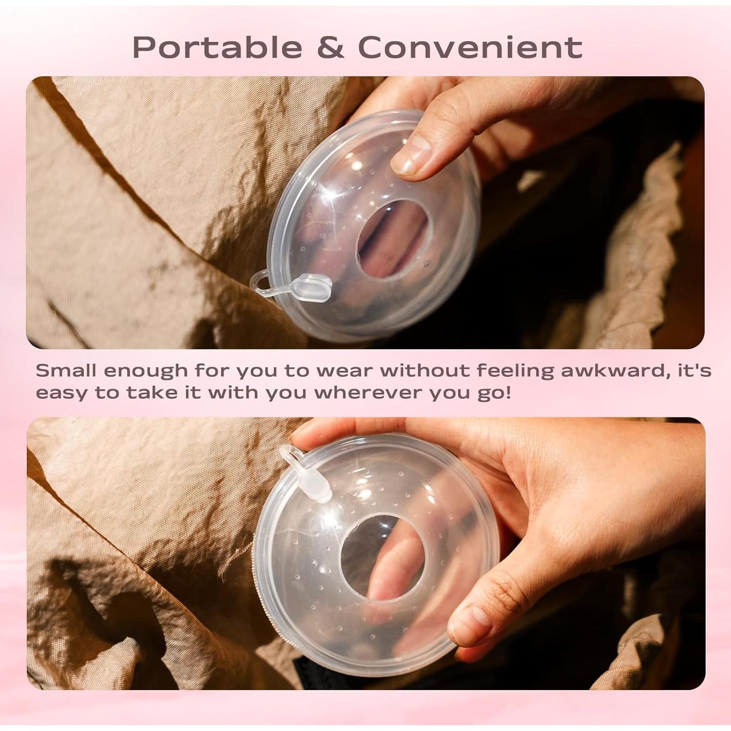 Recolectores de Leche Materna Silicona Grado Alimenticio 30ml - 2 Piezas