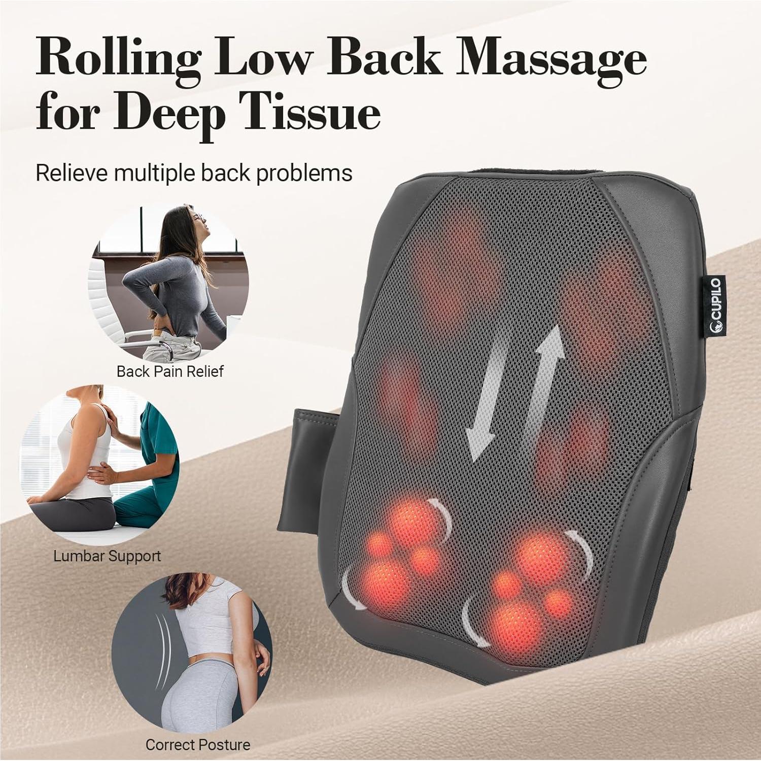 Masajeador de Espalda Baja CuPiLo CPL-2243 3D Shiatsu