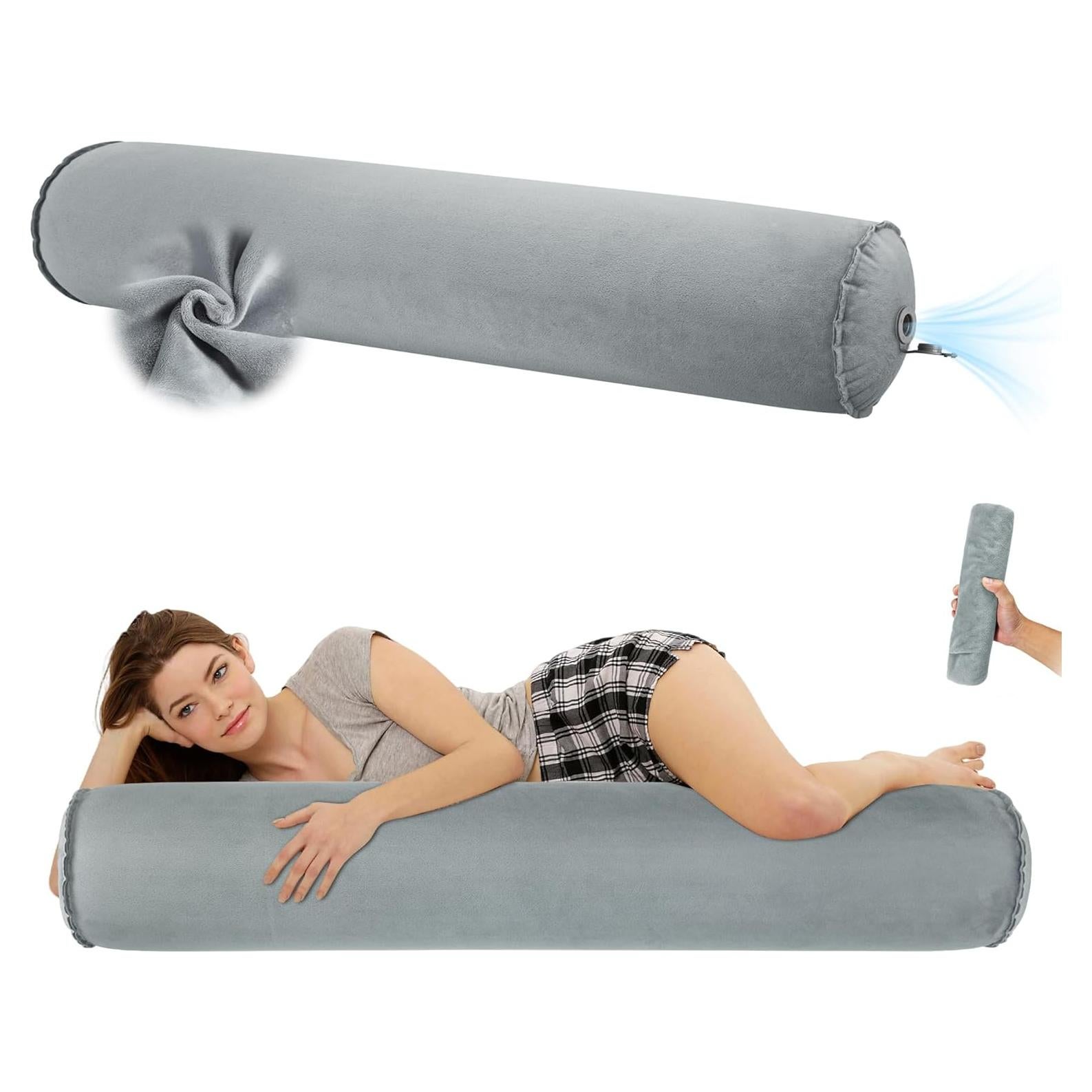 Almohada Corporal Inflable EULANT 120cm Gris para Adultos