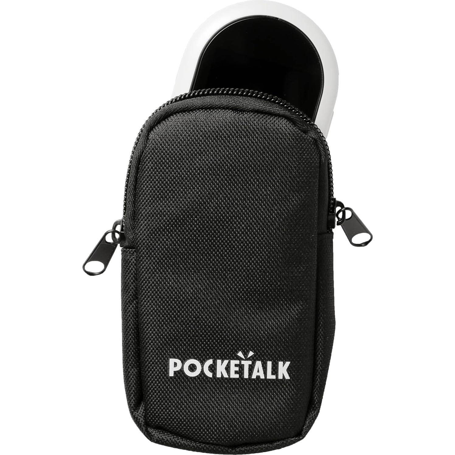 Funda de transporte Pocketalk Negra para traductor S Plus