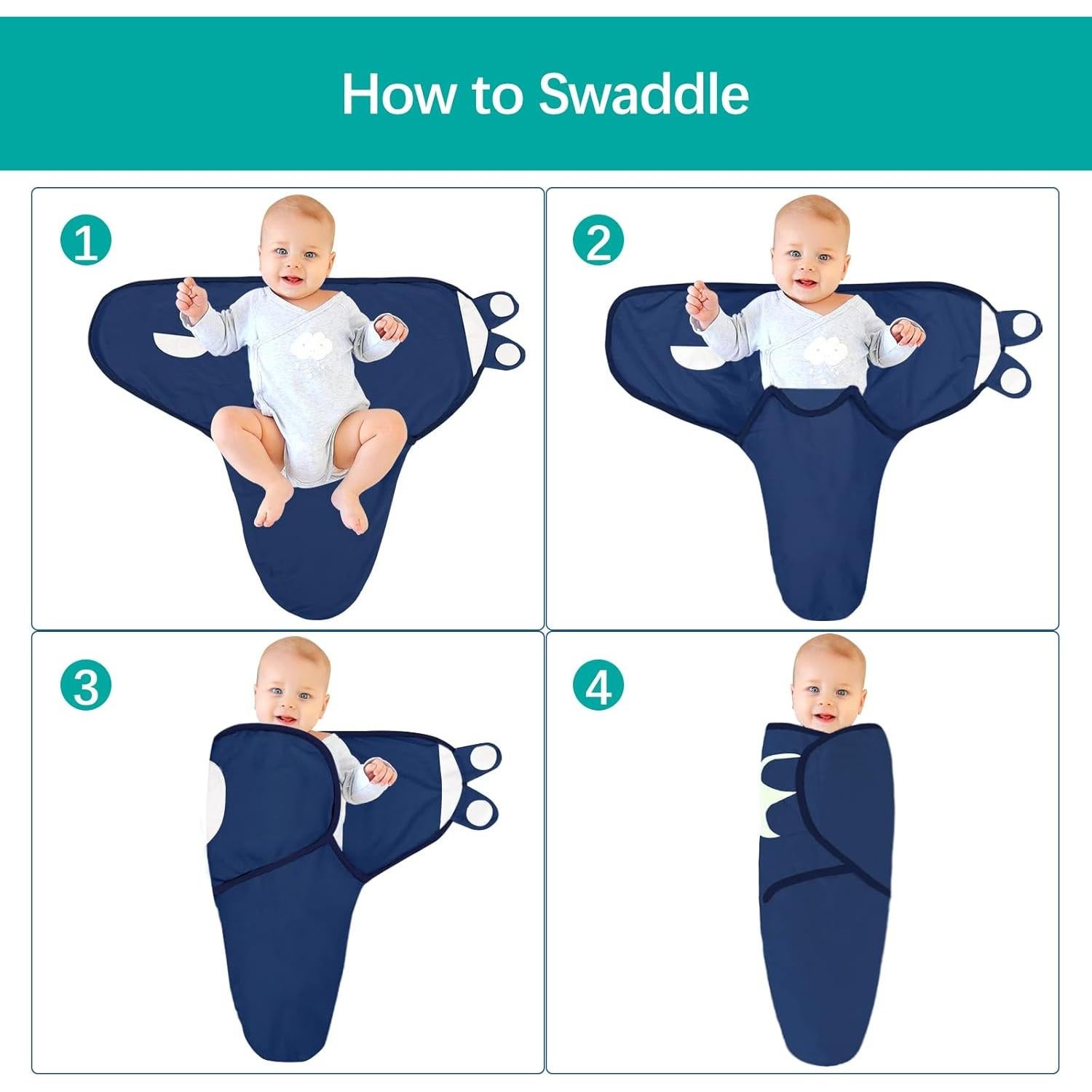 Mantas de Envueltos Biloban para Bebés 0-3 Meses Algodón 2 Unidades