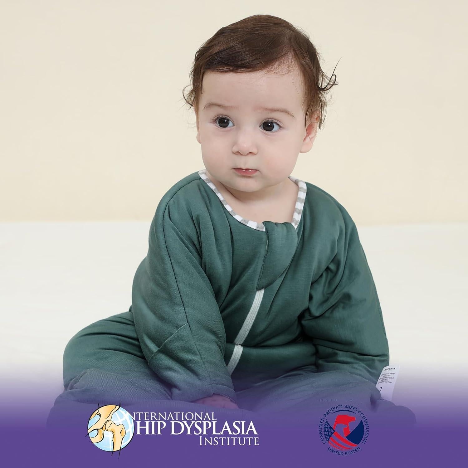 Saco de Sueño PuppyPaws 1.5 TOG Verde Oscuro 0-3 Meses