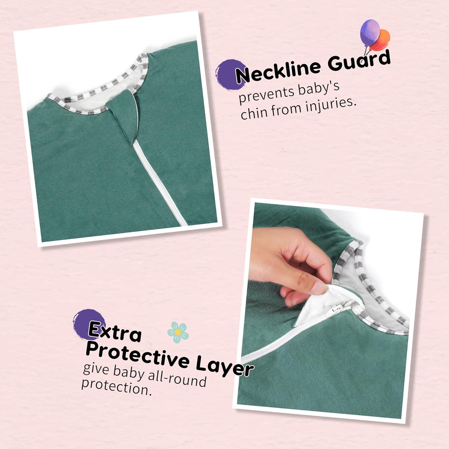 Saco de Sueño PuppyPaws 1.5 TOG Verde Oscuro 0-3 Meses