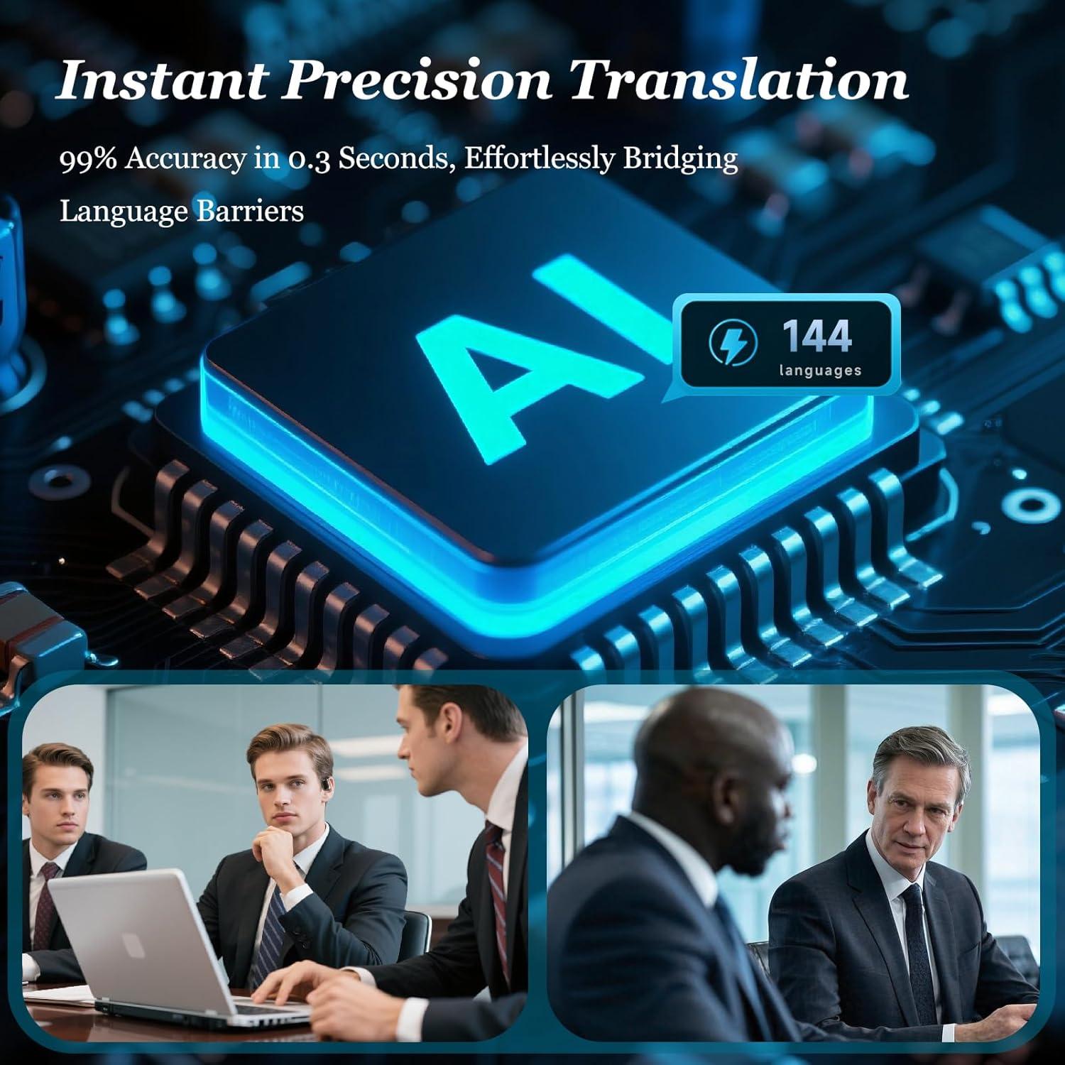 Auriculares Traductores Inalámbricos EKOTTOK 144 Idiomas 60 Horas