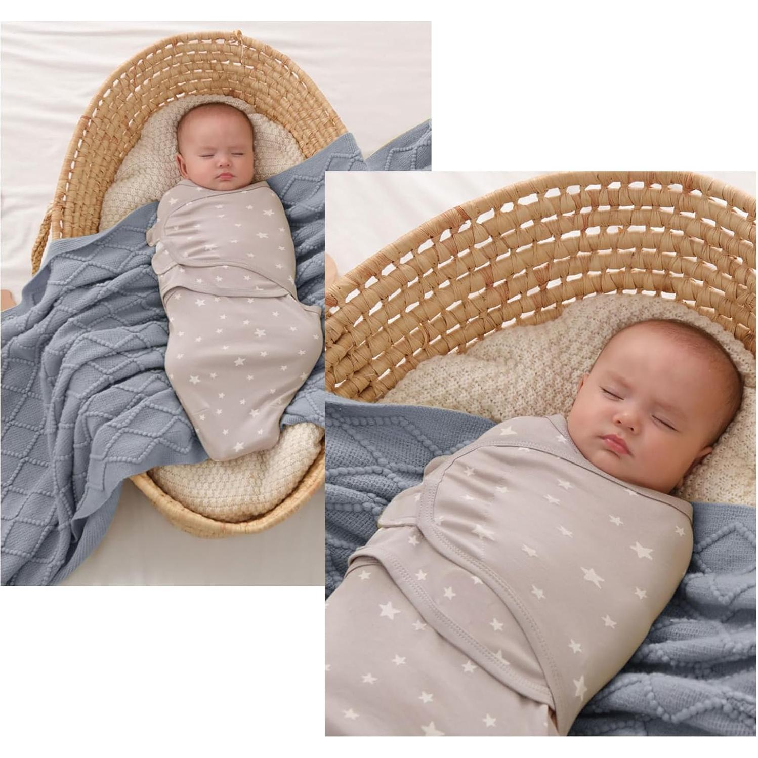 Manta de Swaddle Insular 100% Algodón Pato Beige 3 Unidades