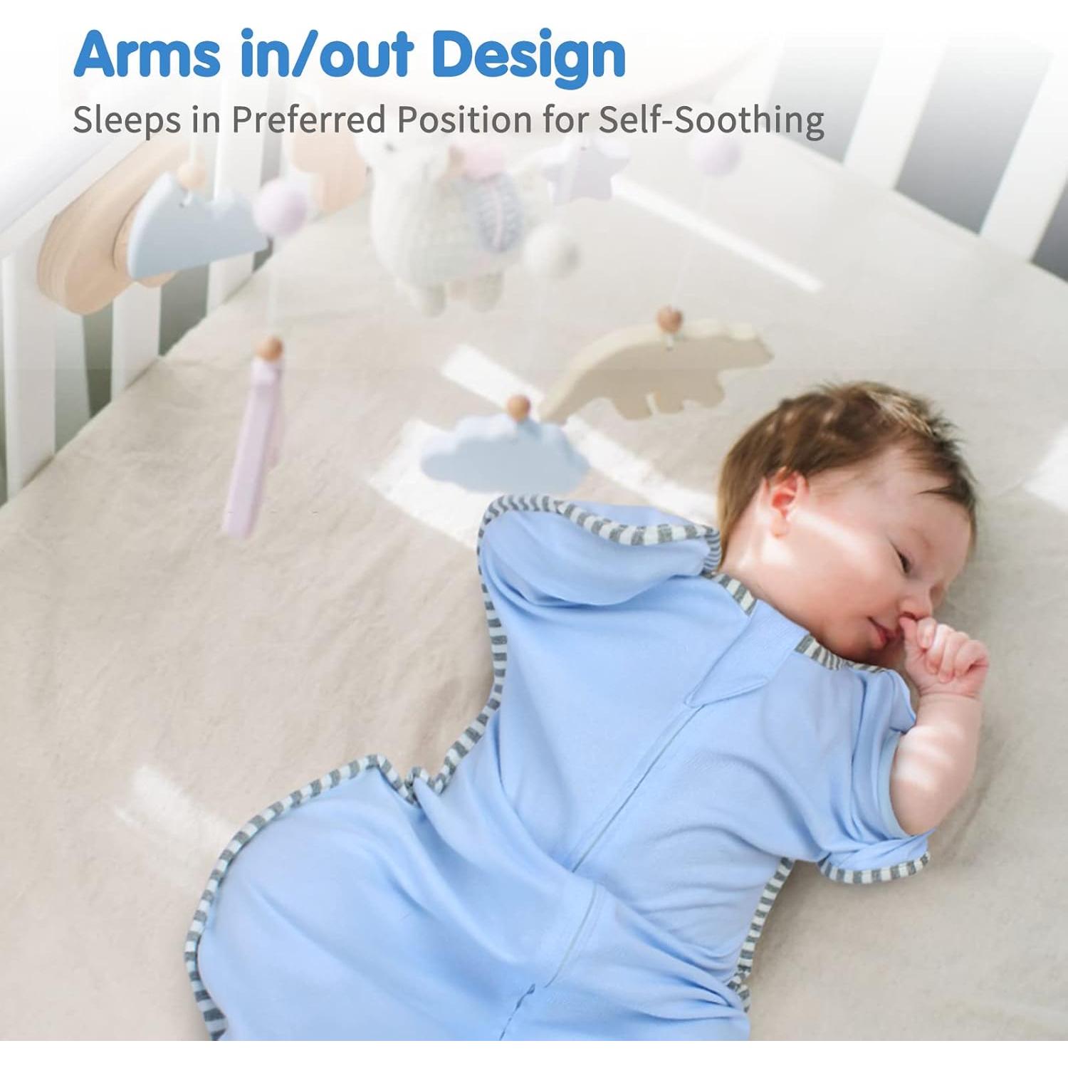 Saco de Sueño Transition Swaddle 0-3 Meses 100% Algodón