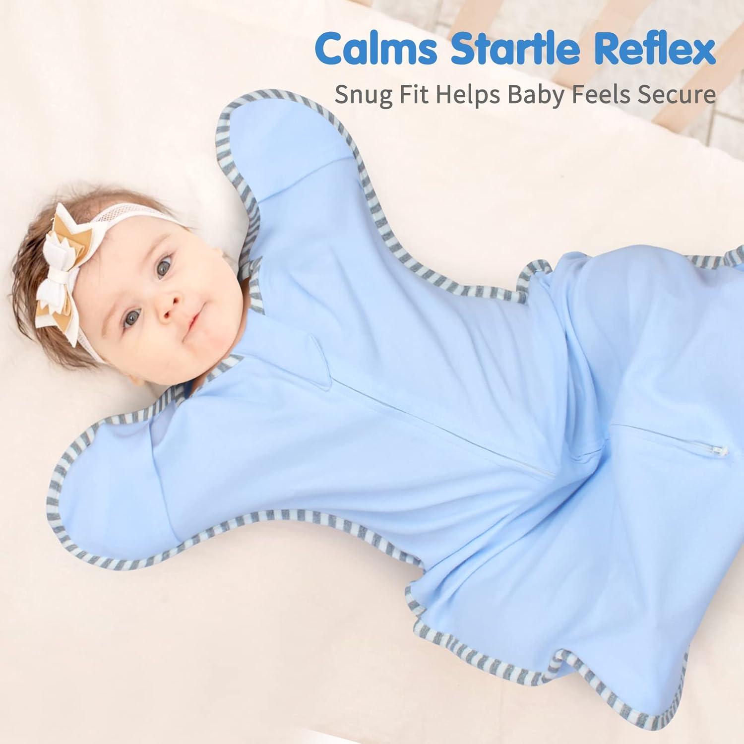 Saco de Sueño Transition Swaddle 0-3 Meses 100% Algodón