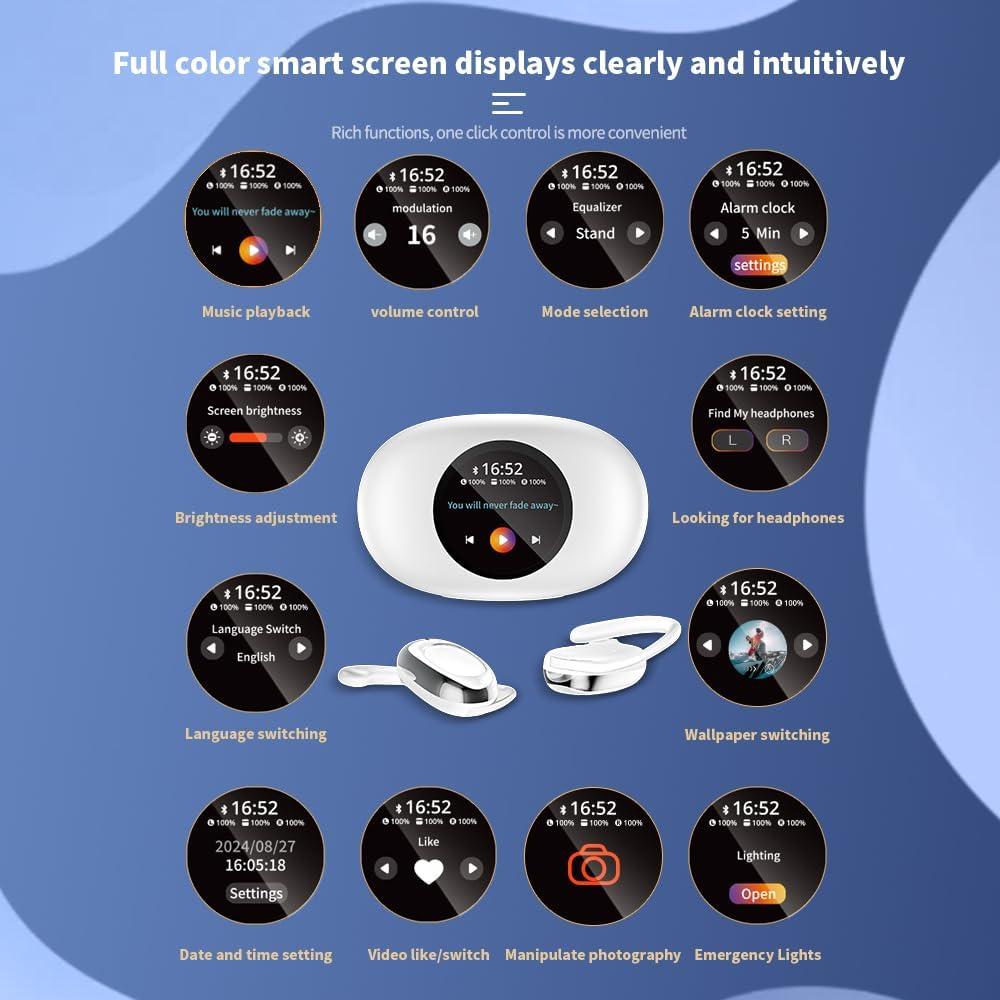Auriculares Traductores AI Beisidi con Pantalla Táctil LED