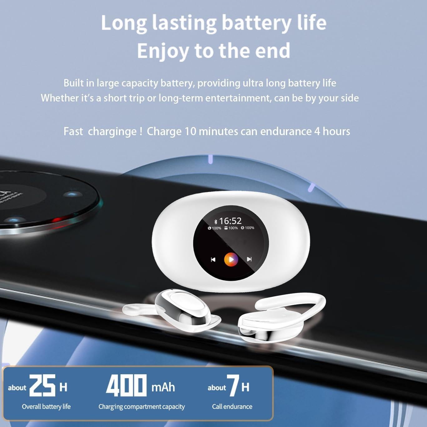 Auriculares Traductores AI Beisidi con Pantalla Táctil LED