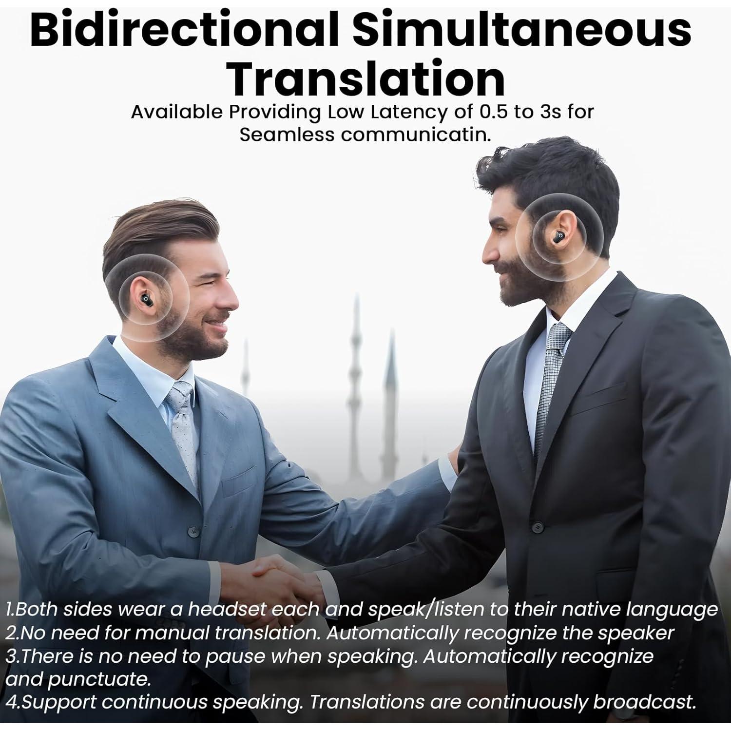 Auriculares Traductores TWS AI M86 - Traducción 139 Idiomas