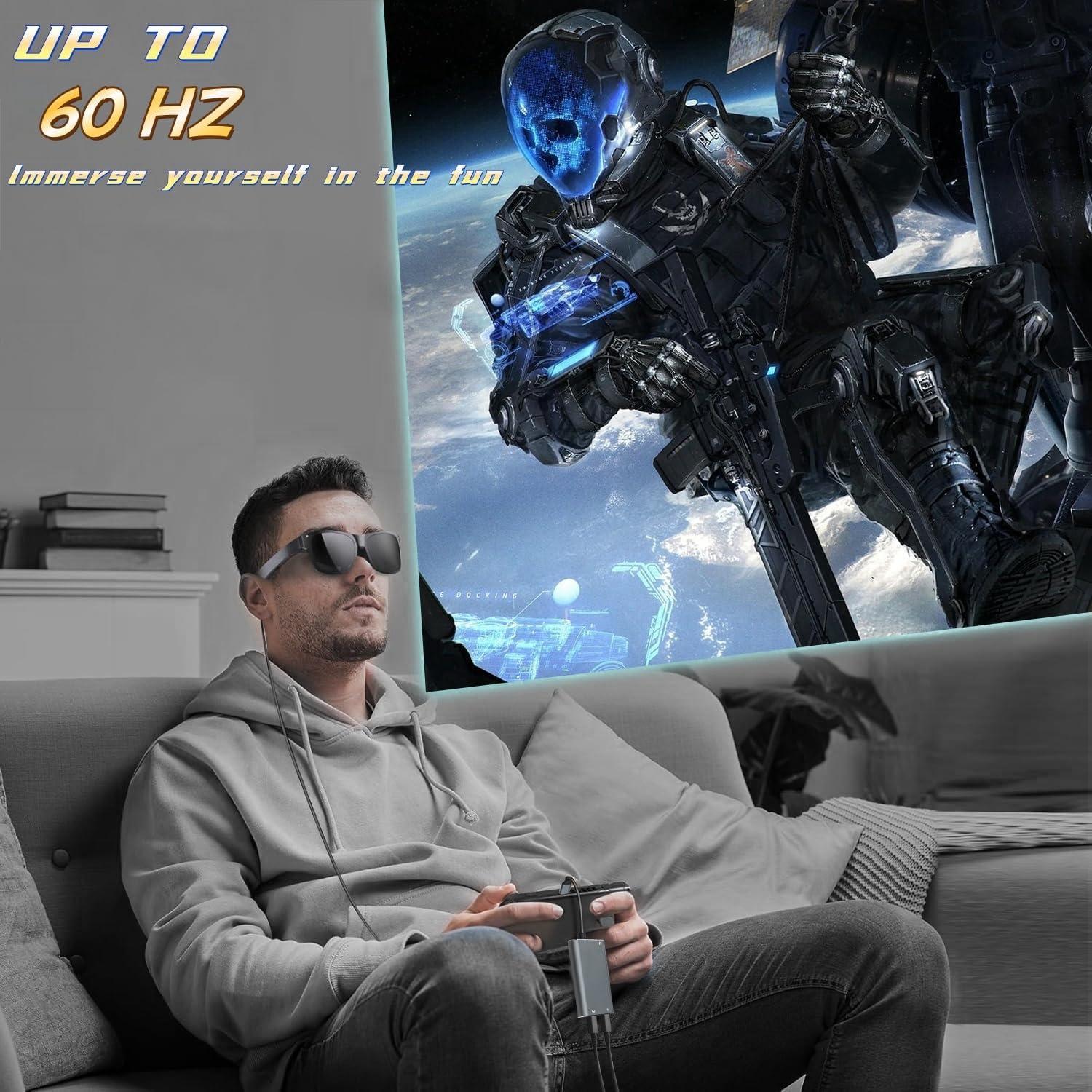 Adaptador USB-C a Gafas AR XREAL Hub 65W 60Hz