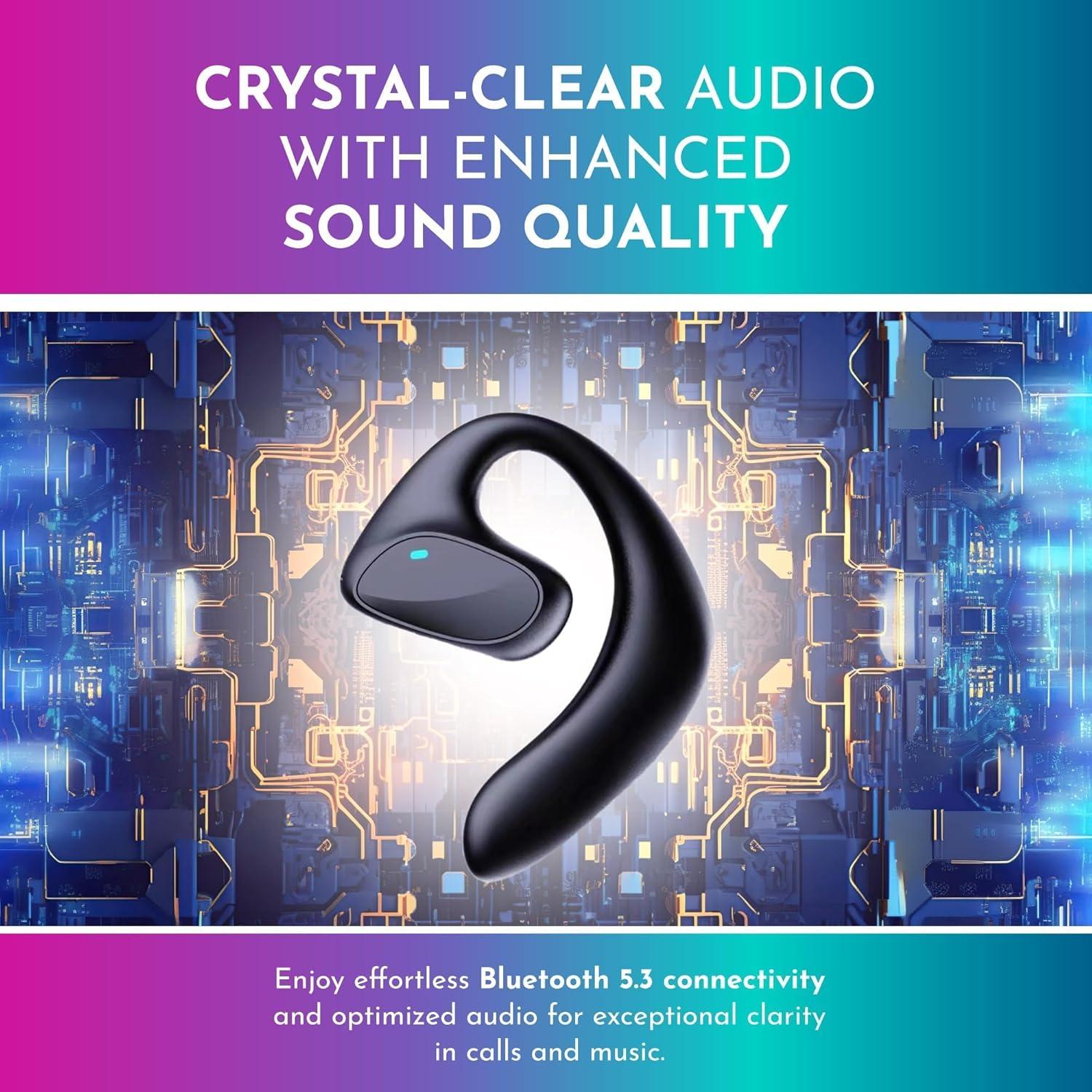 Auriculares de Traducción AI KojinTora Inalámbricos Bluetooth Negro